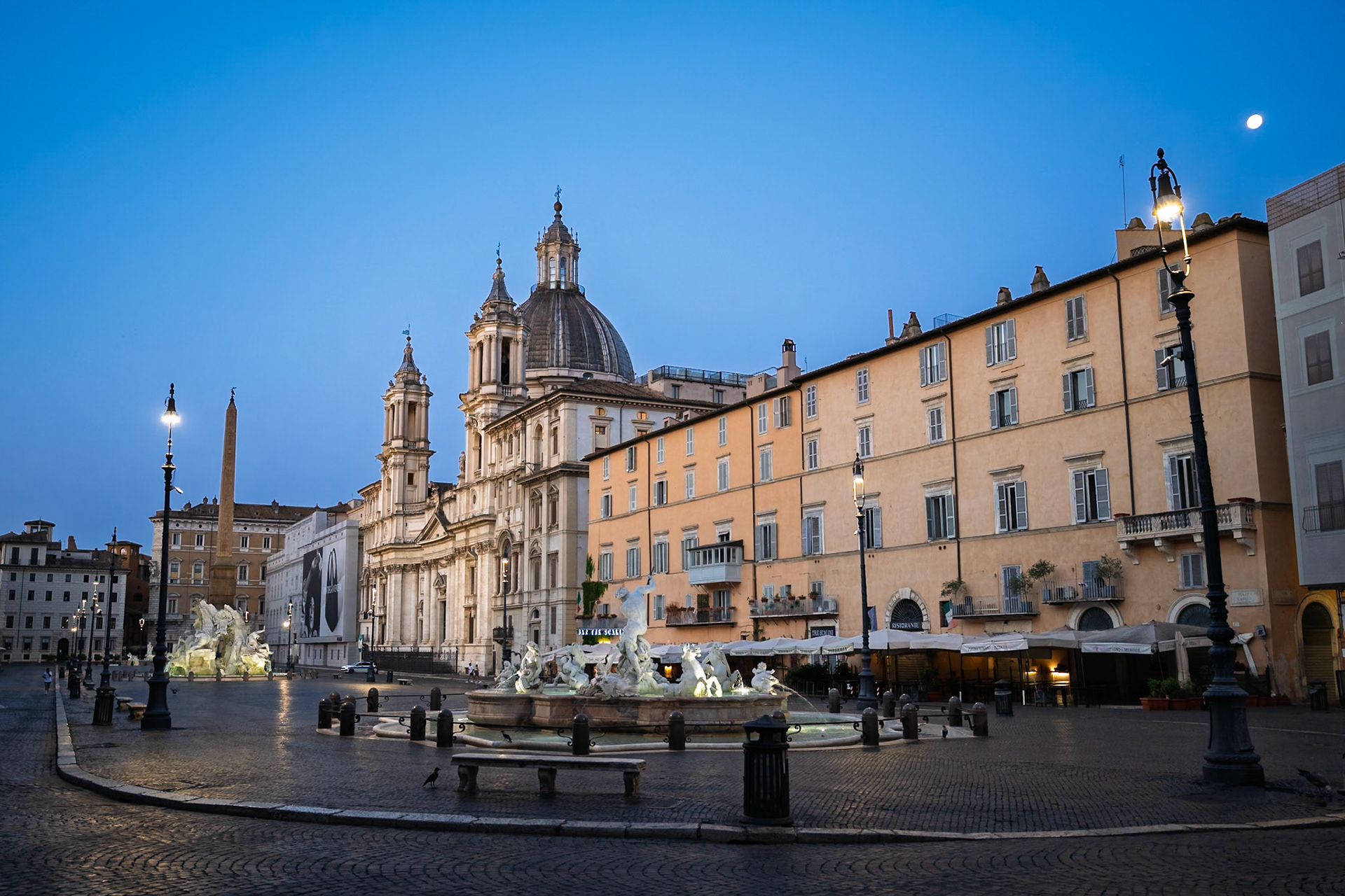 Golden Hour at Piazza Navona, Rome, Italy