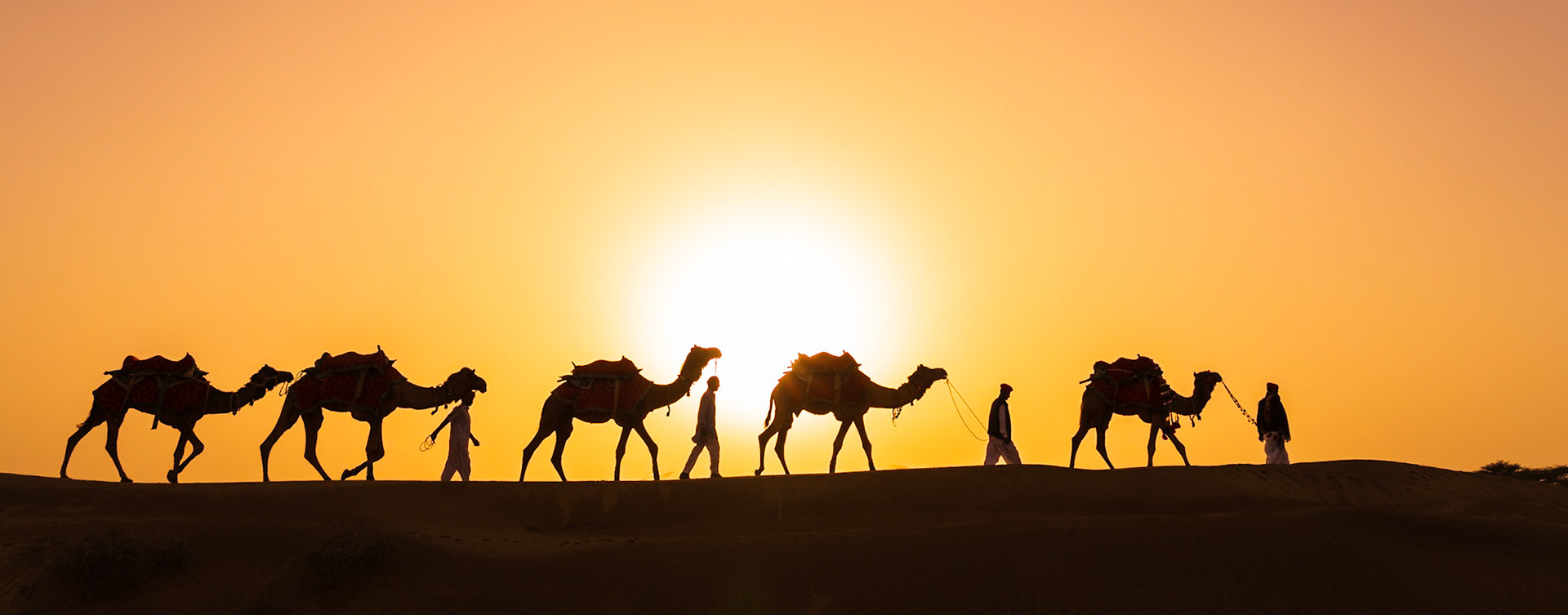 Caravan at Sunset