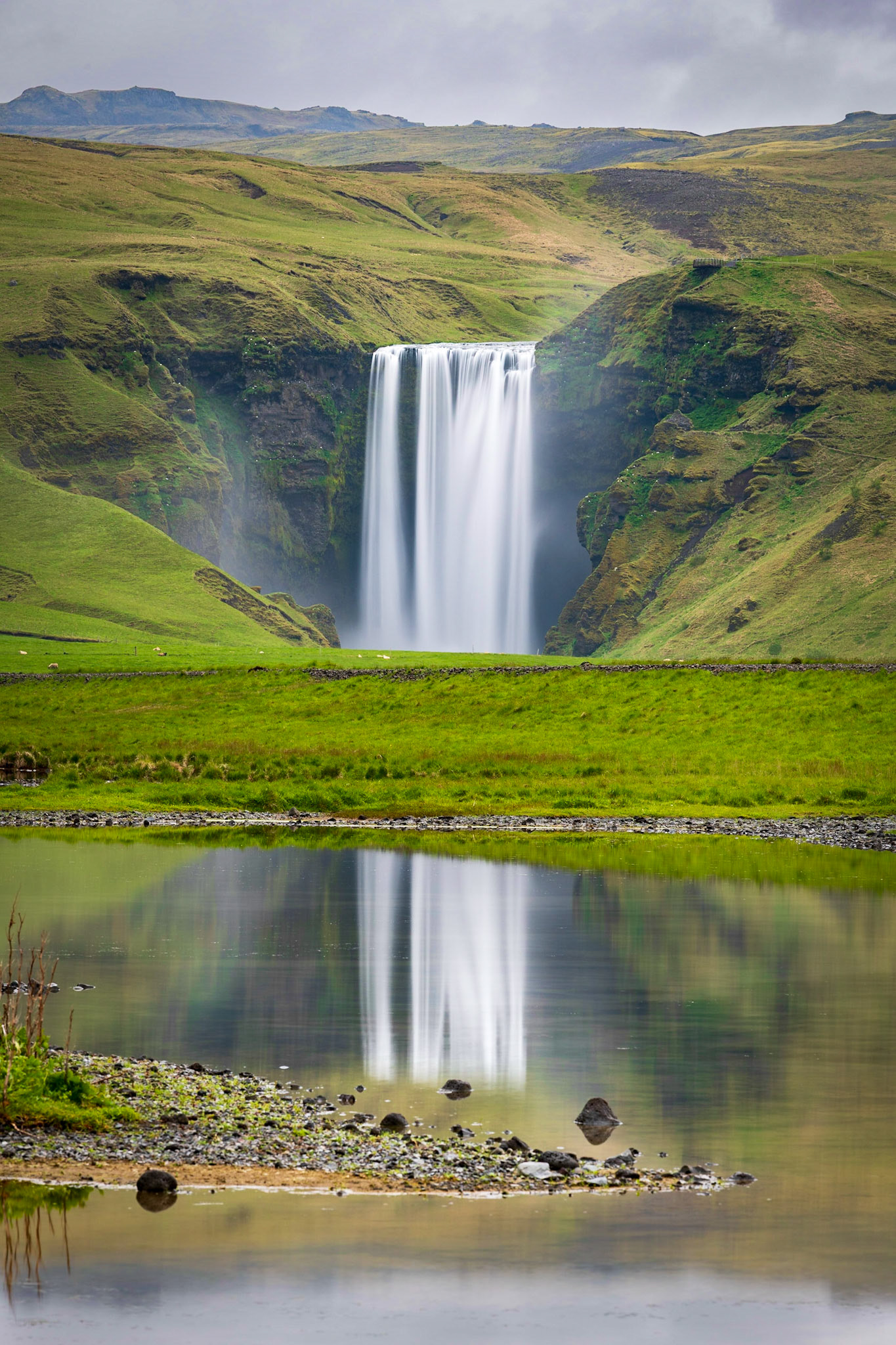 Skogafoss Reflection