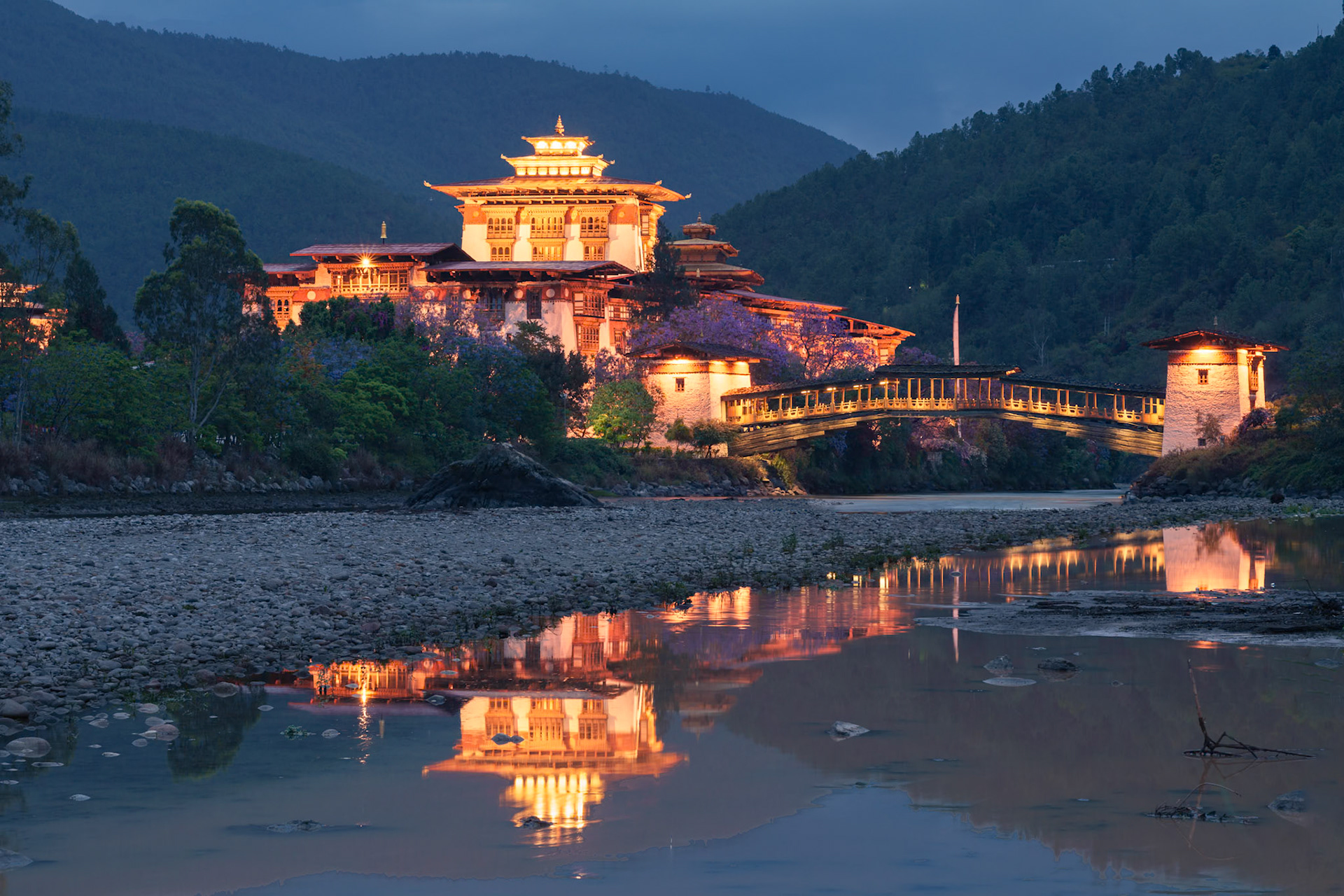 Punakha Dzong at Night