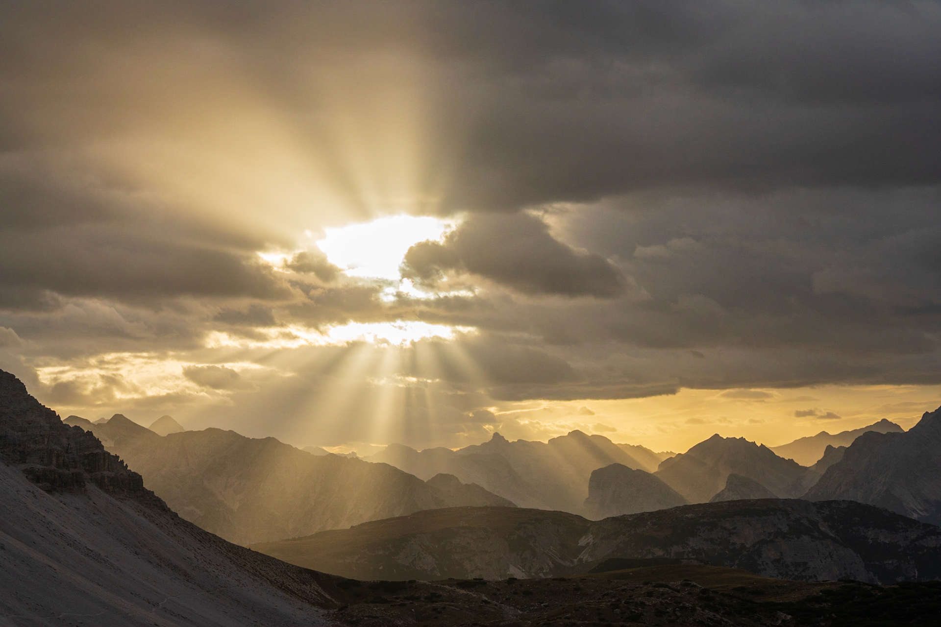 Evening at Tre Cime'