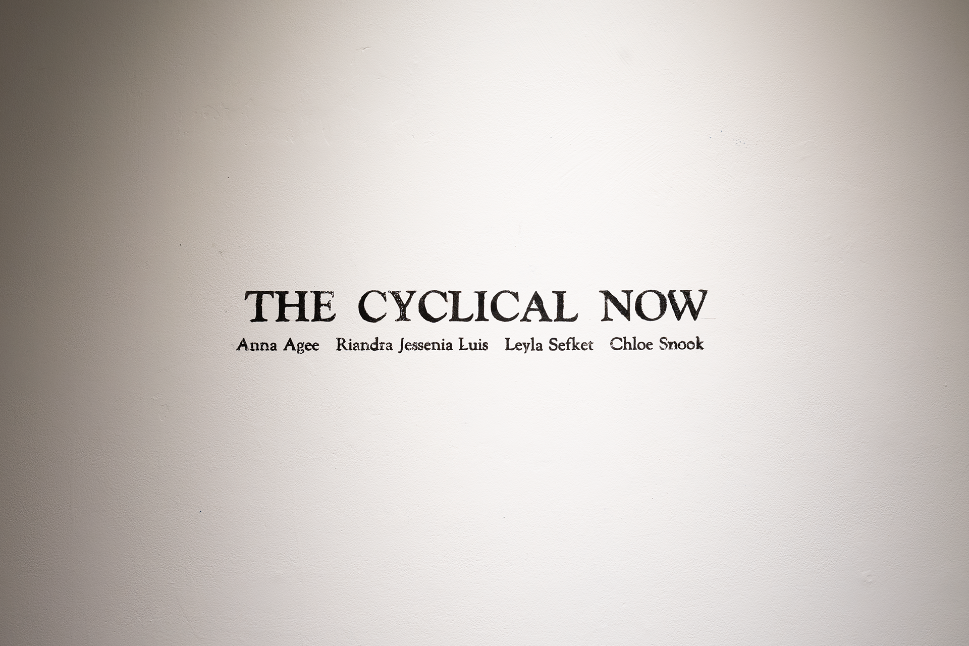 "The Cyclical Now" Exhibition Photo