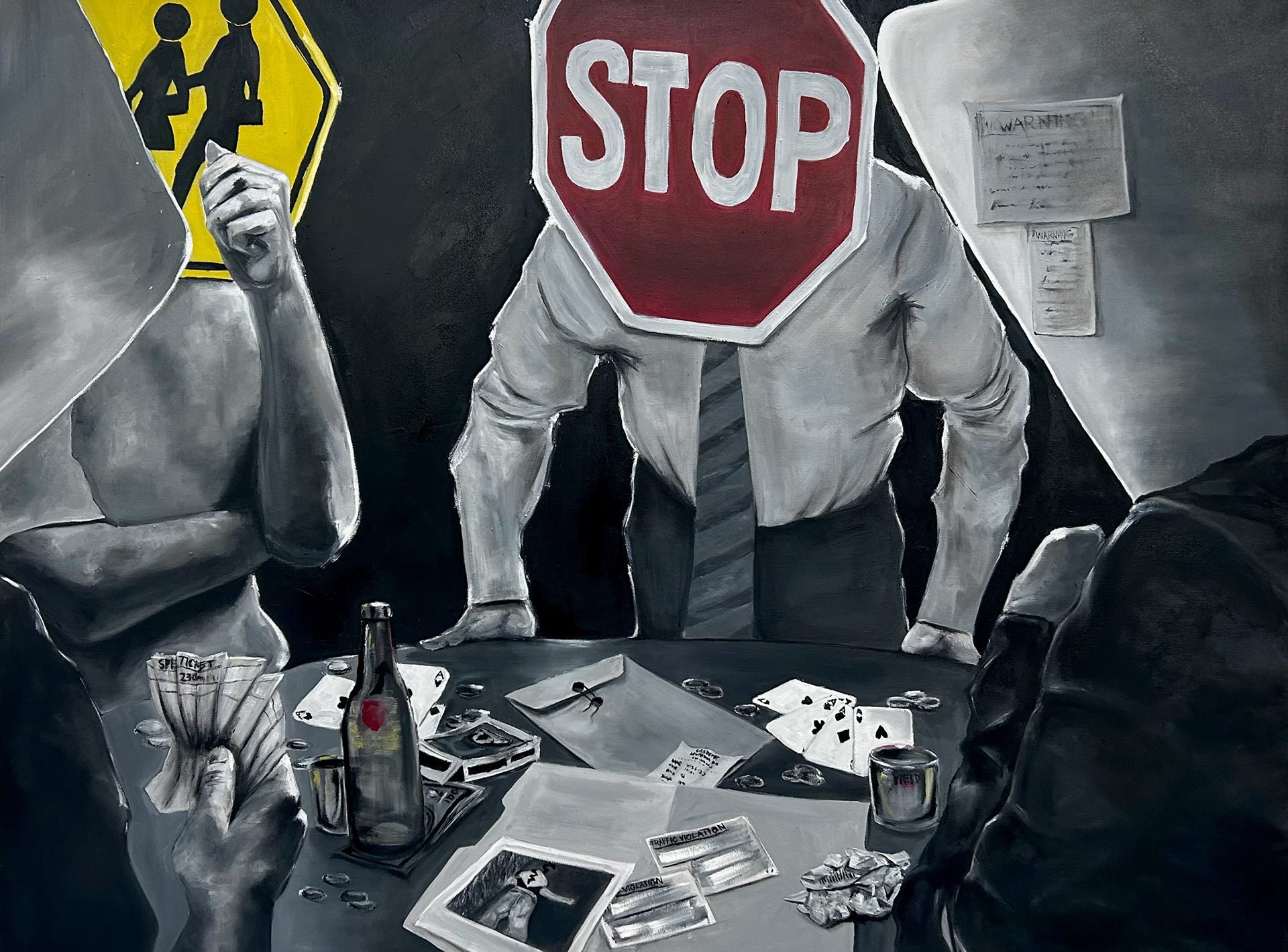 Crossroads, 2023, Oil on canvas 4'x3'