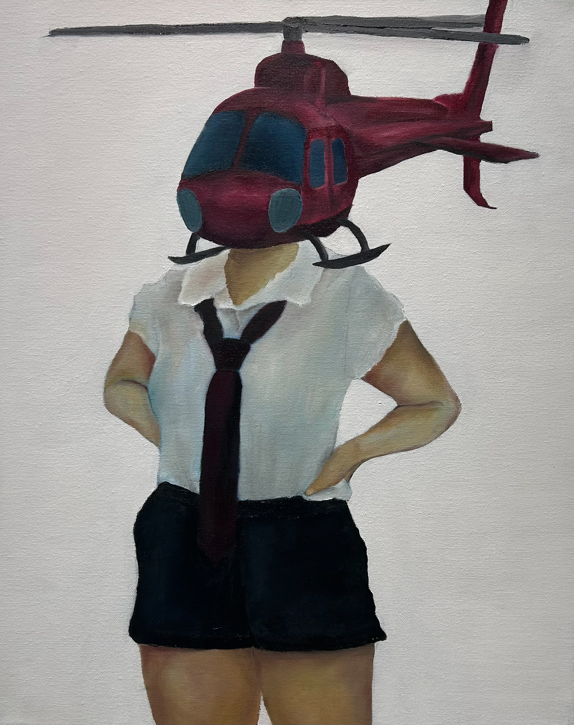  Propel, 2022, Oil on canvas, 16"x20"