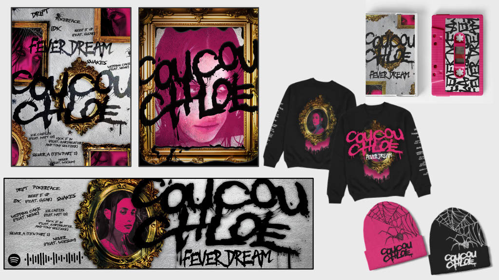Artist Re-Brand Project Mockups - COUCOU CHLOE