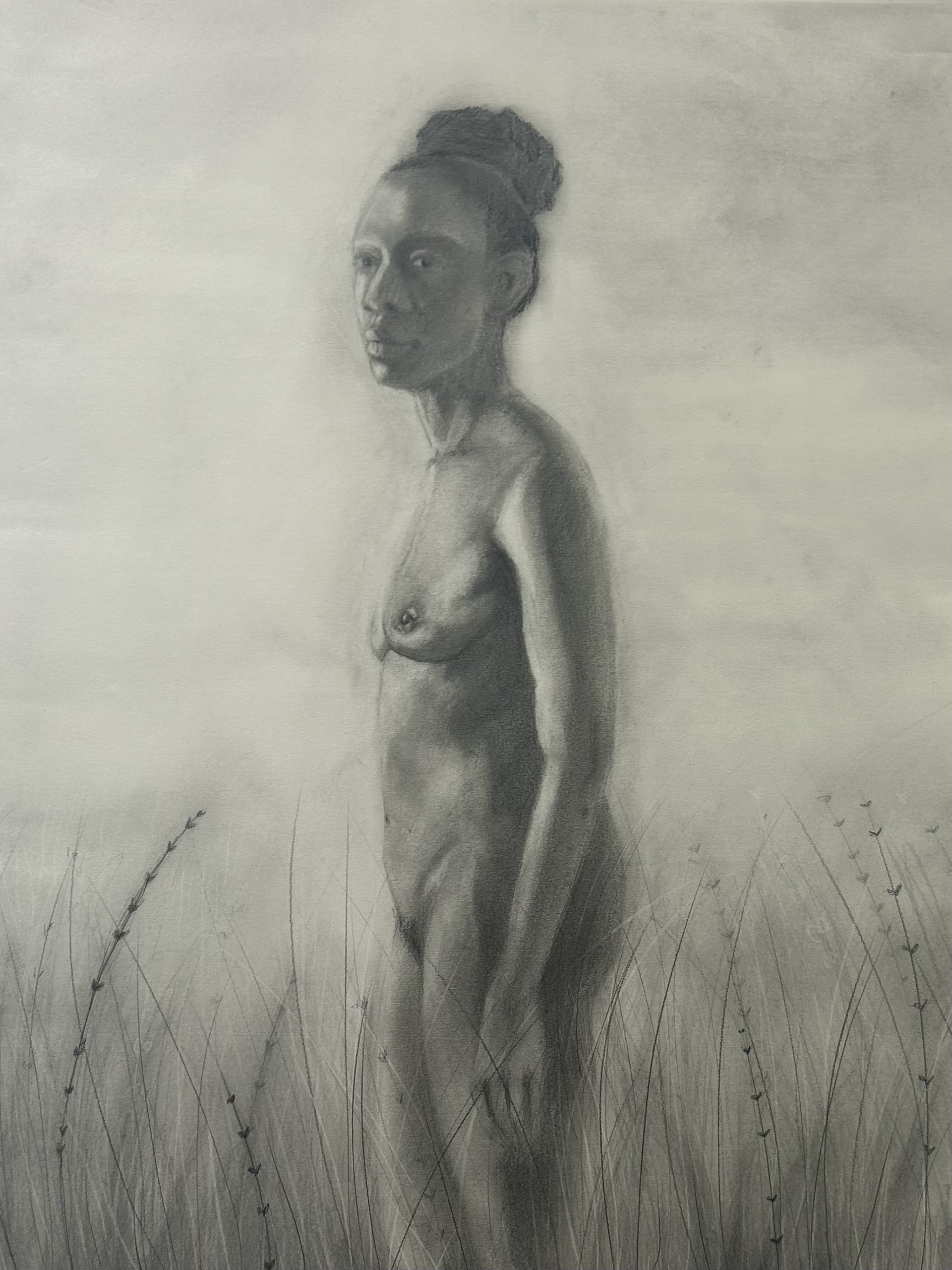 3 week figure study, graphite on paper 2024