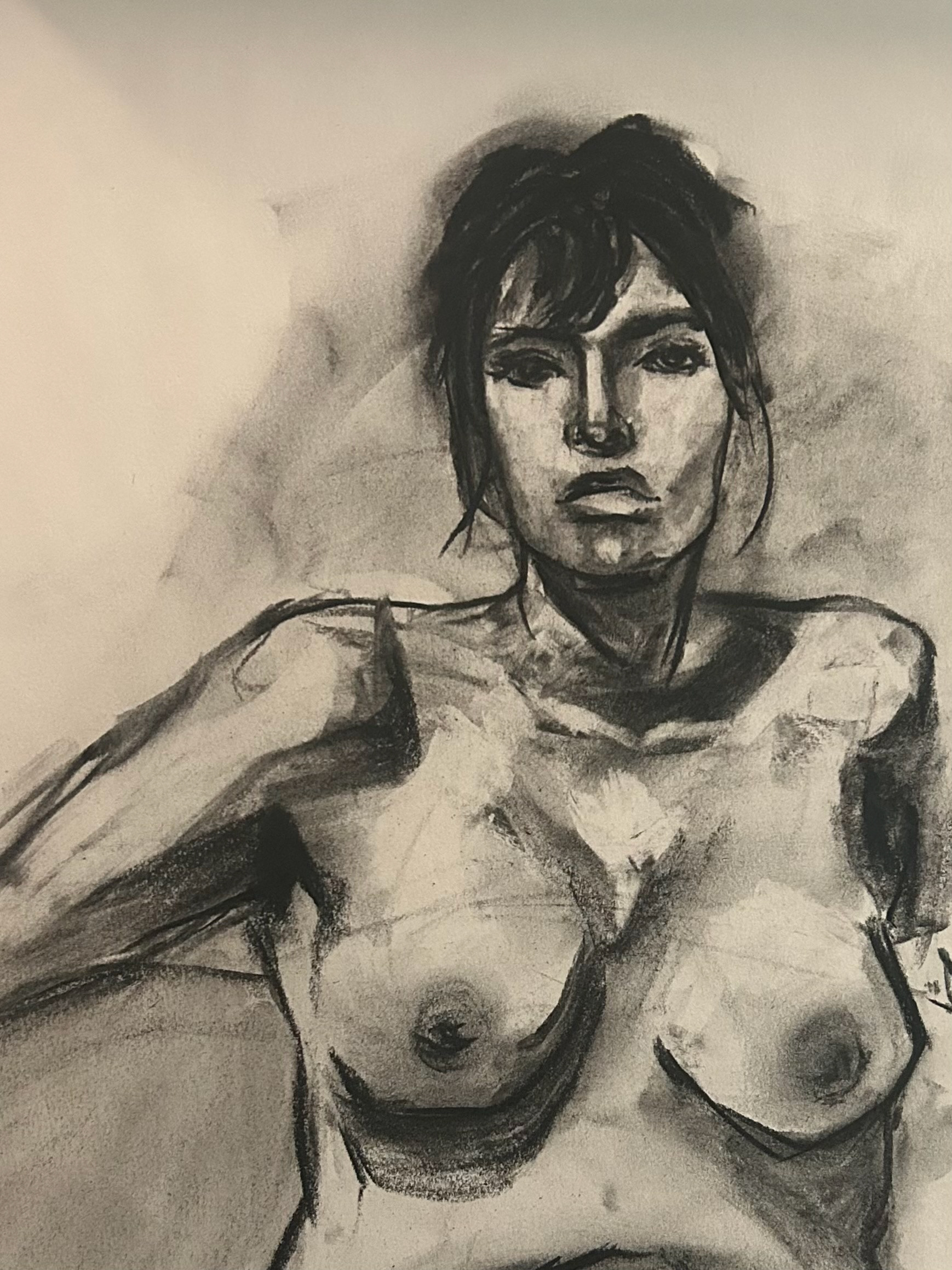 1-hour pose, charcoal 2023