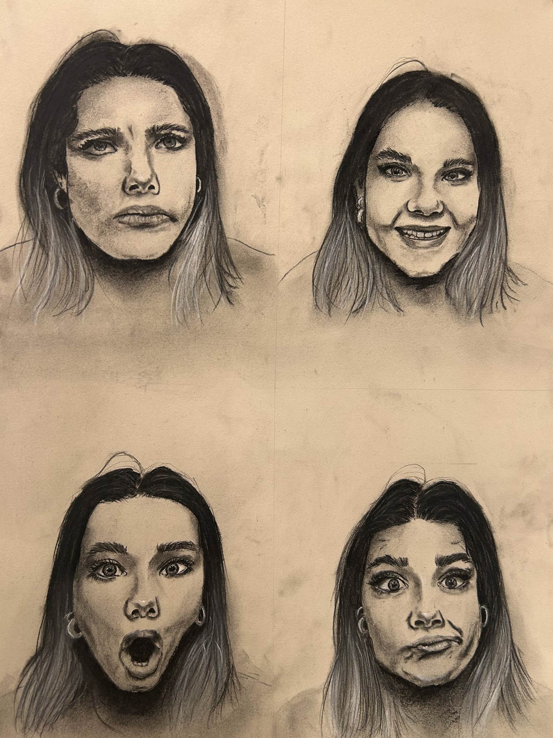 Portrait study, charcoal 2022