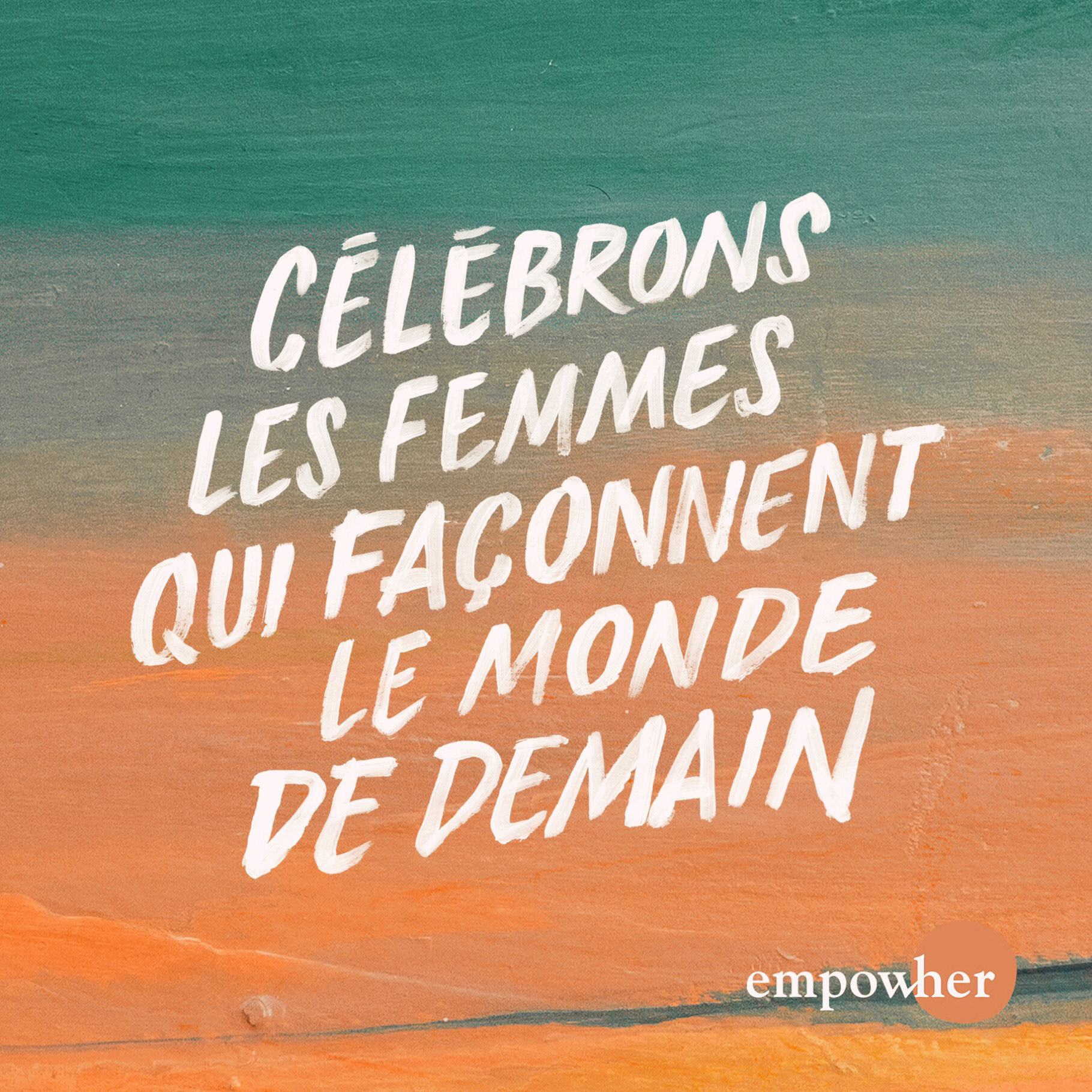 Réalisation de l'affiche et de la typographie pour le Festival Empow'her 