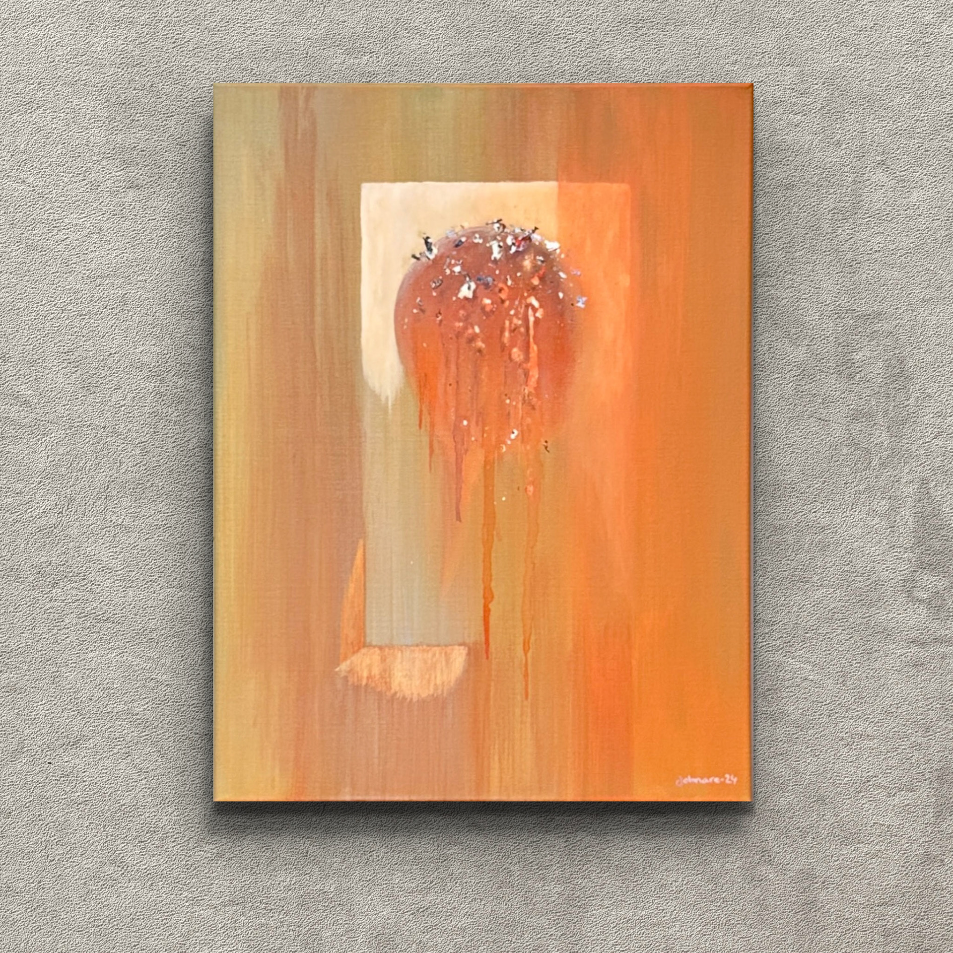 Title: Disintegrates internally, 50x70cm.