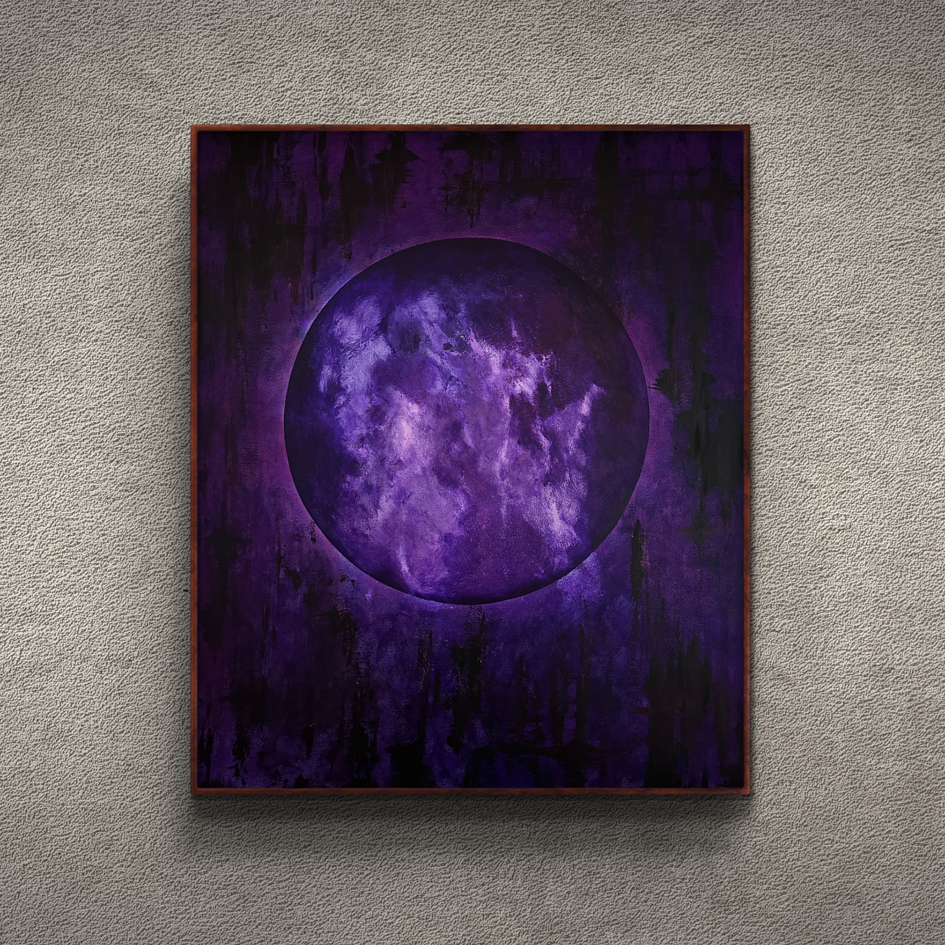 Title: Purple moon, 100x120cm.