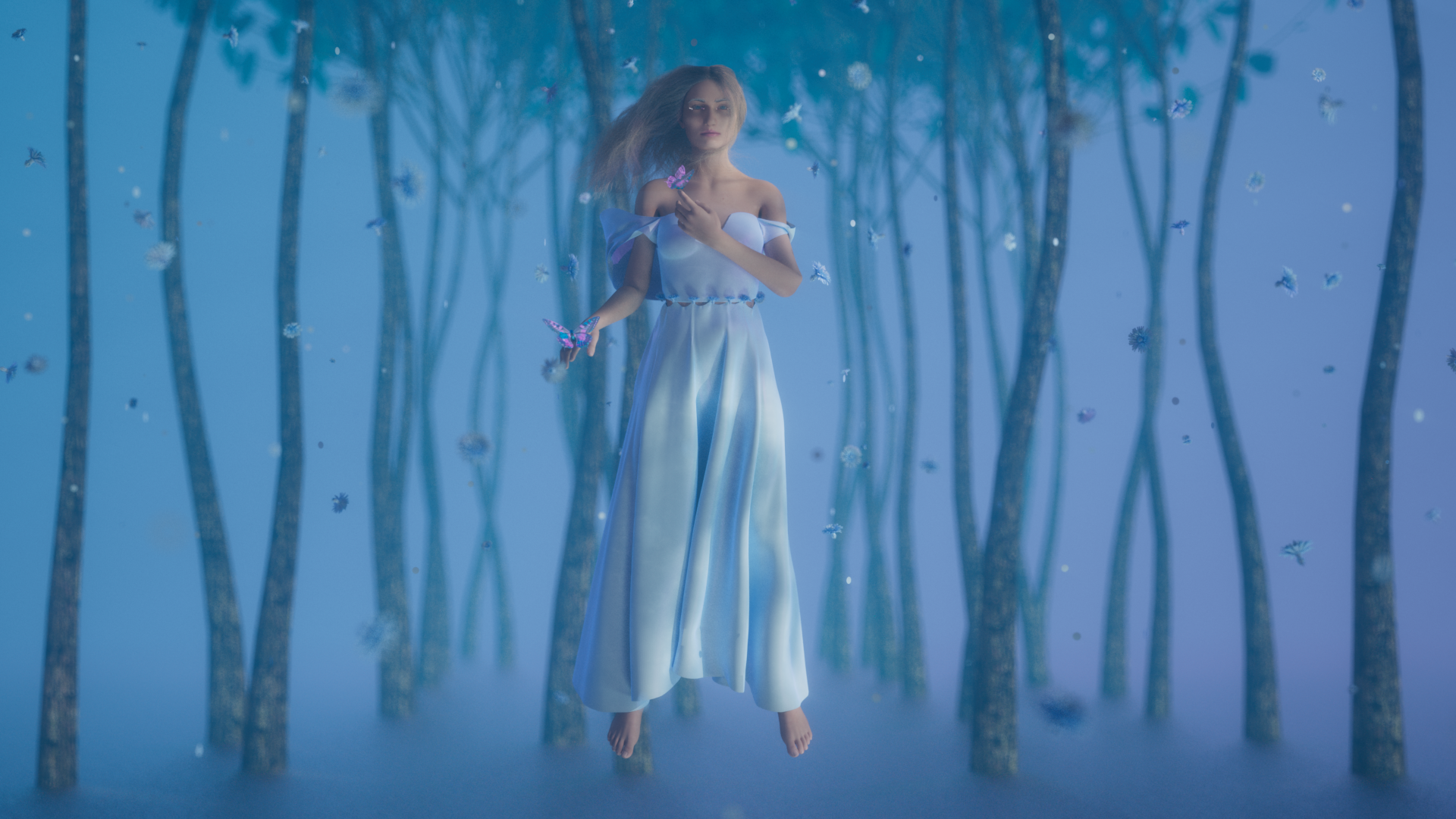 Run to the forest - Linney concept art