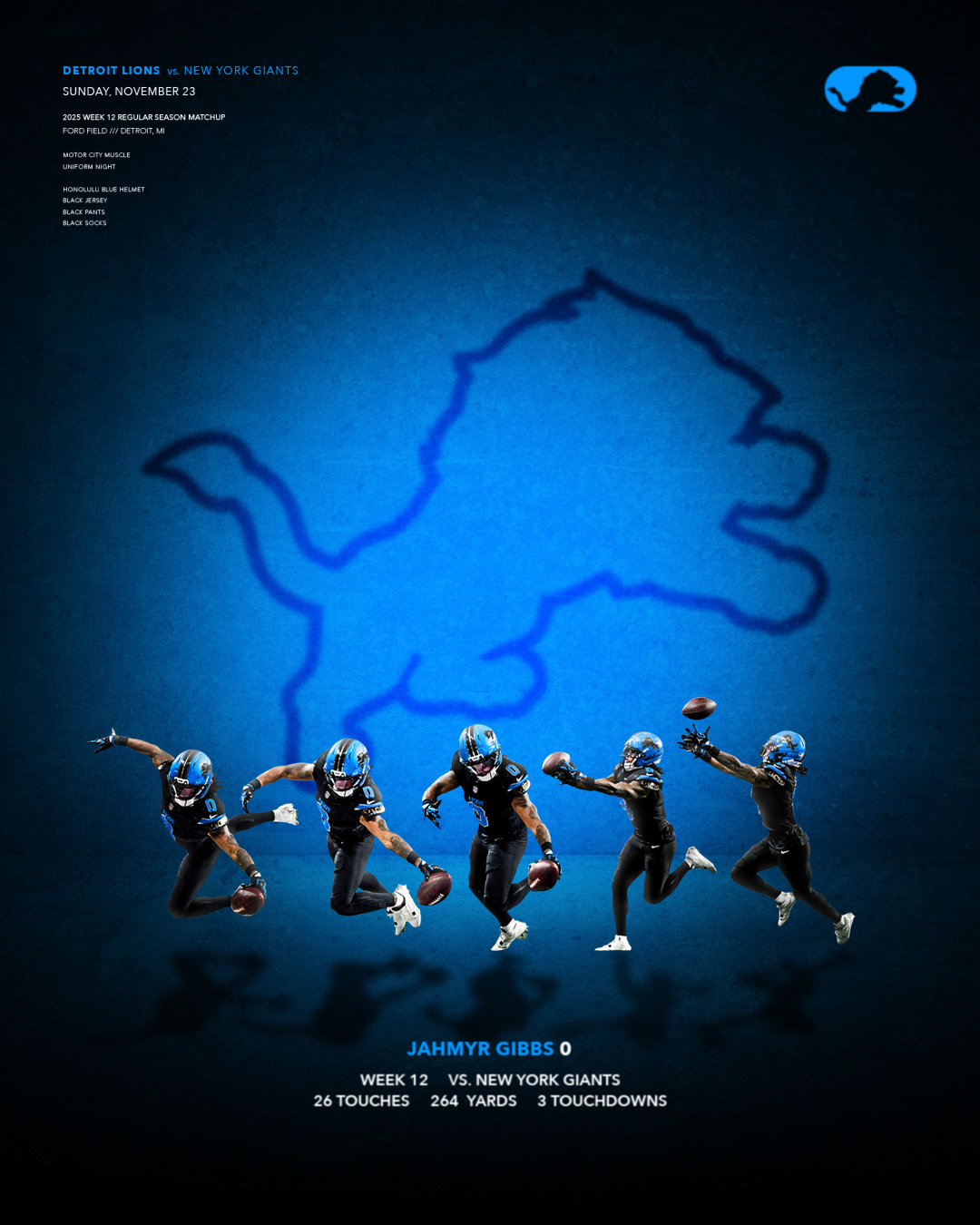 Jahmyr Gibbs | NFL25 Week 12