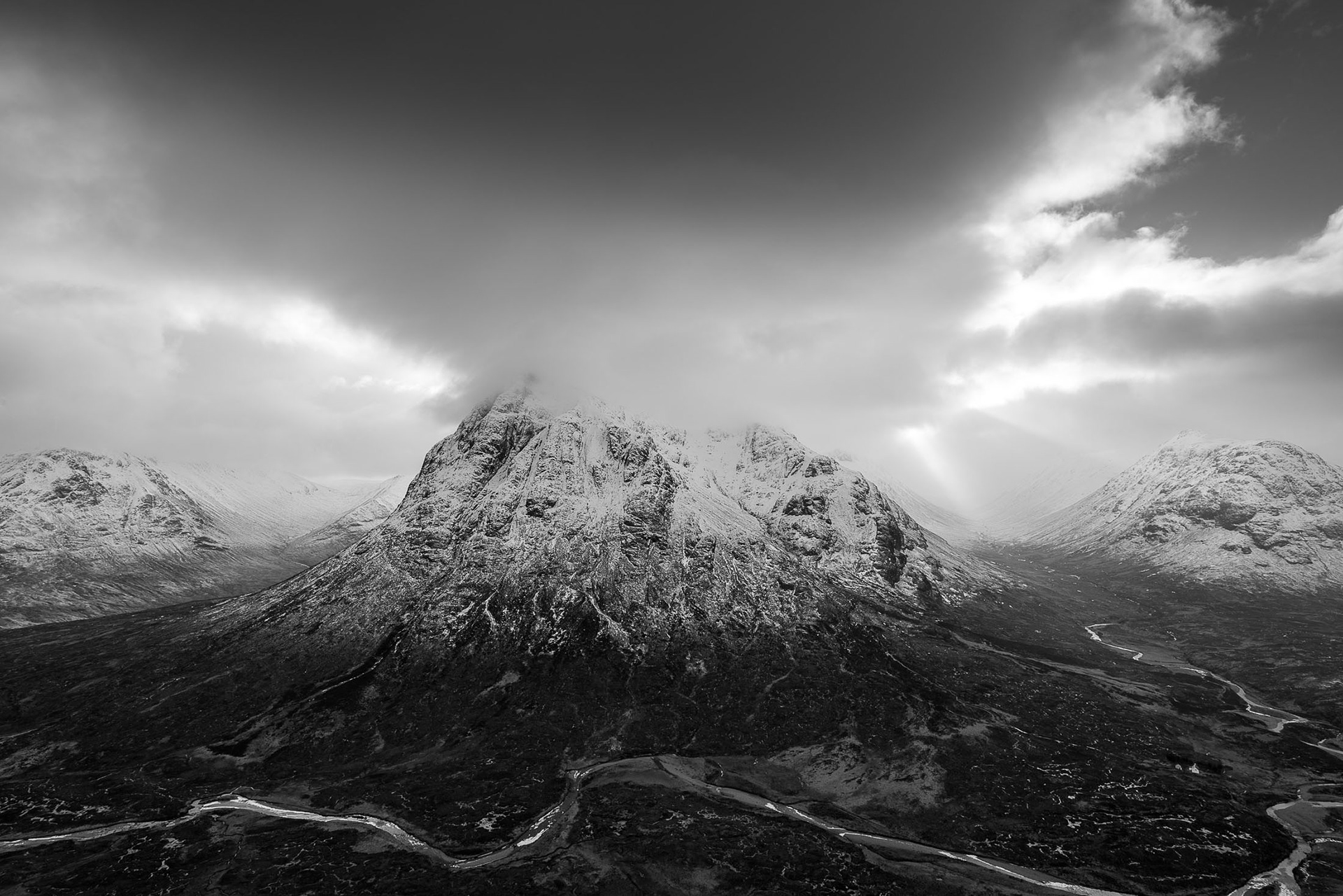 Scotland photo landscape photography Glen Coe Buachaille Etive Mor Storm