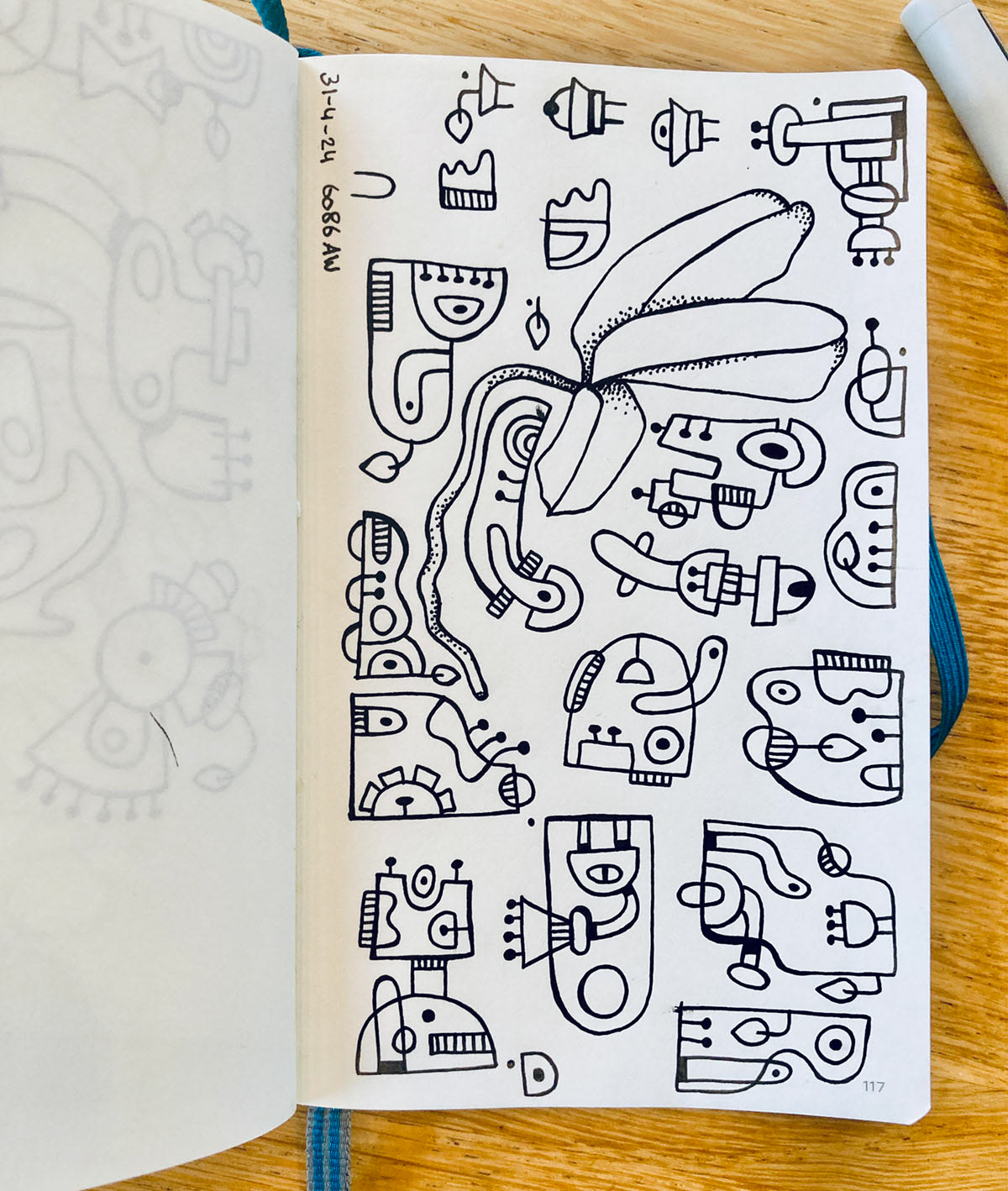 Doodles - fineliner