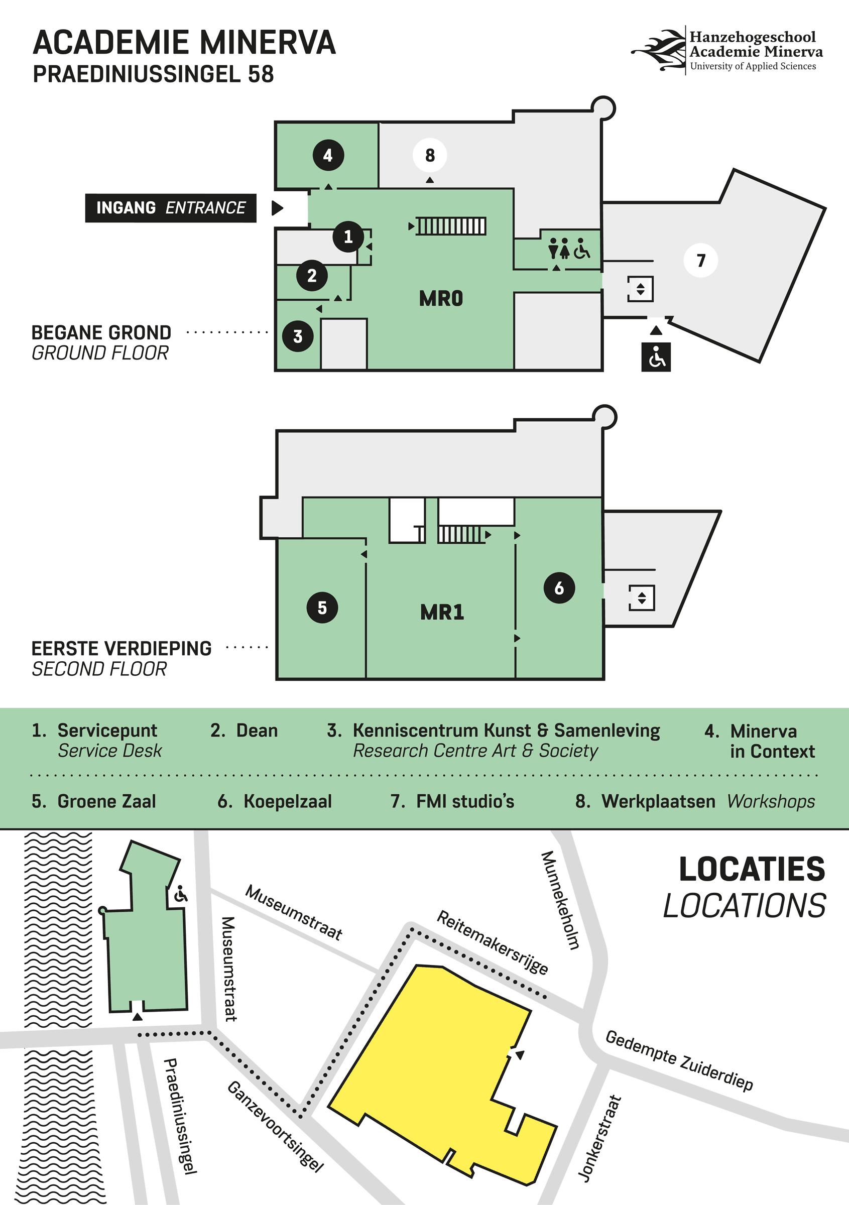 Wayfinding - plattegrond - kaart - ontwerp - infographic