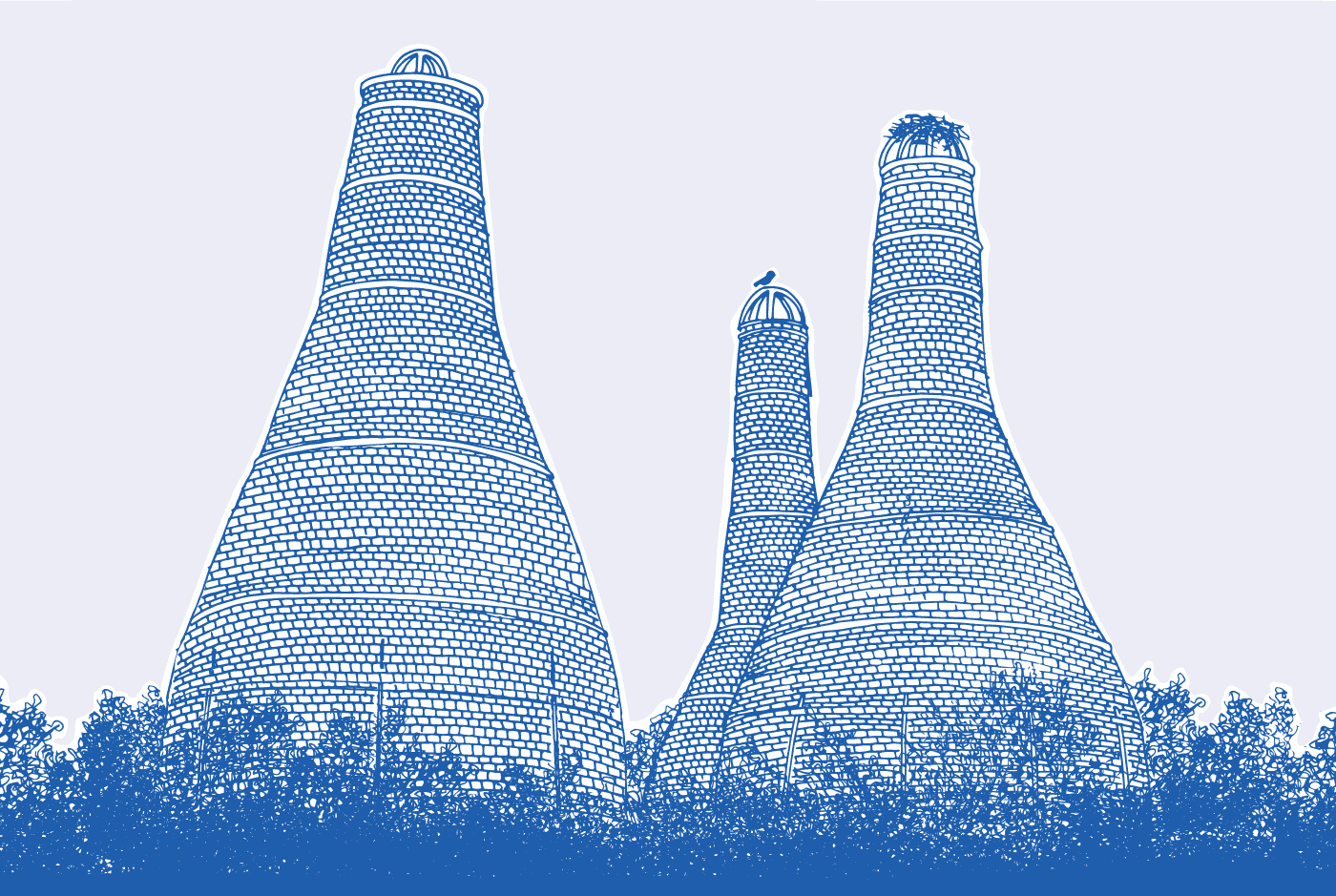 Illustratie - Vrienden op de Fiets - fineliner