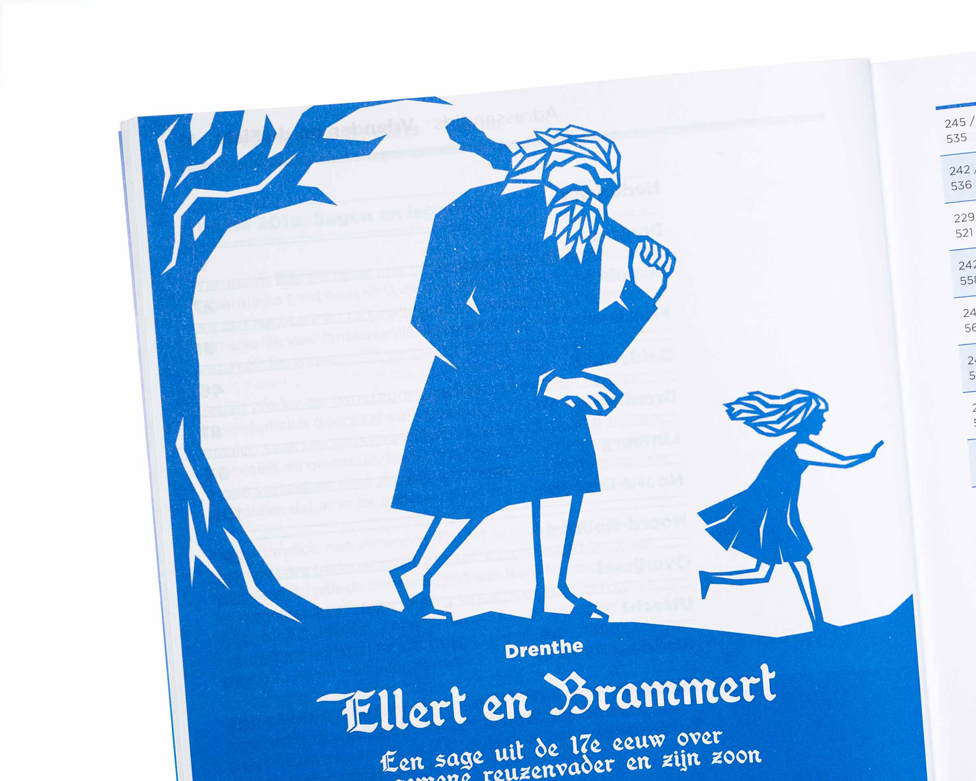 illustratie - Vrienden op de Fiets - papier cut-out