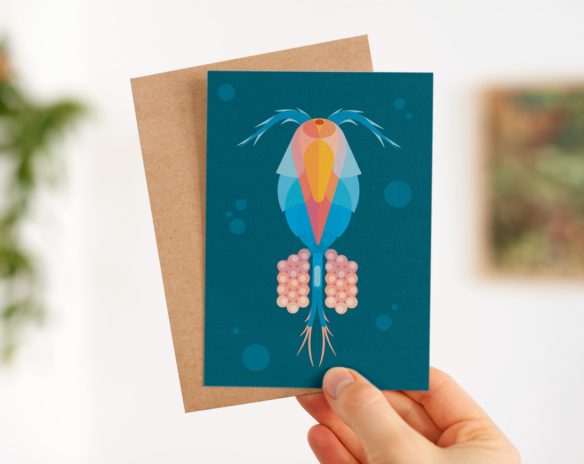 Illustratie van plankton: Copepoda