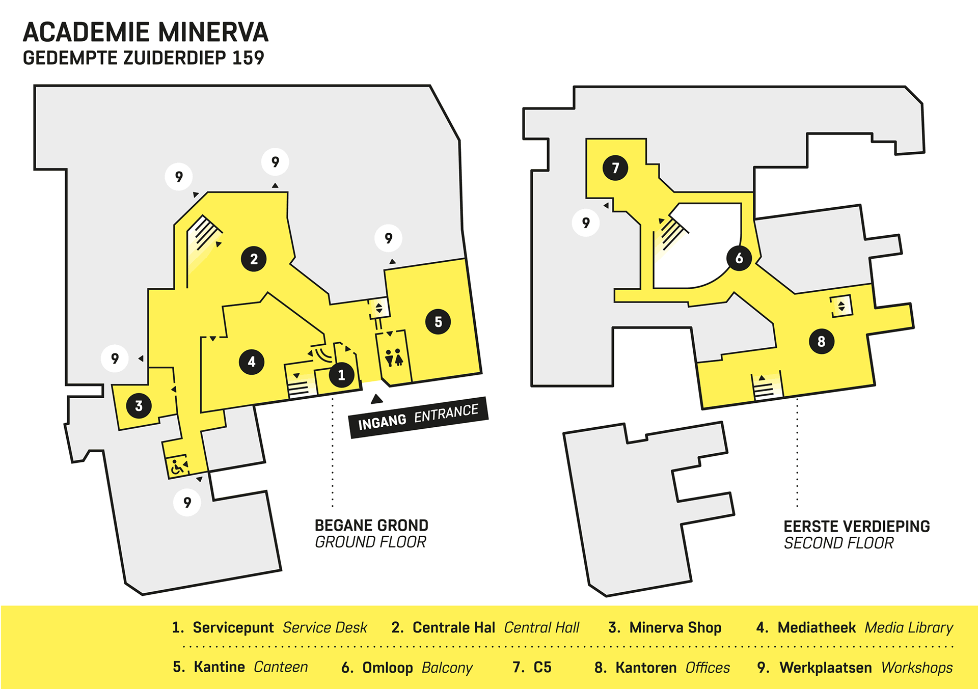 Wayfinding - plattegrond - kaart - ontwerp - infographic