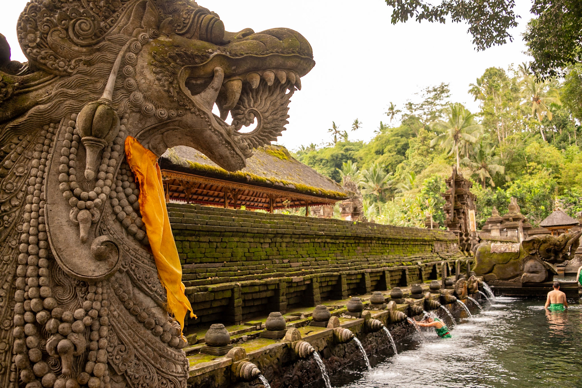 At the Tirta Empul temple, a Hindu Balinese water temple
