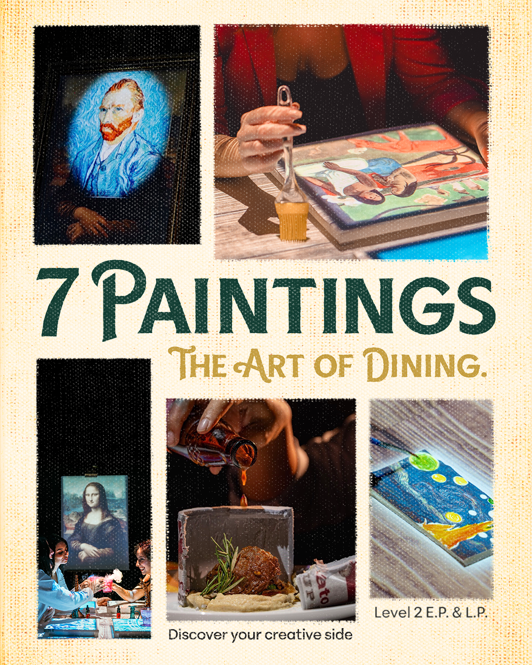 Finalized poster design for immersive dining experience collaboration