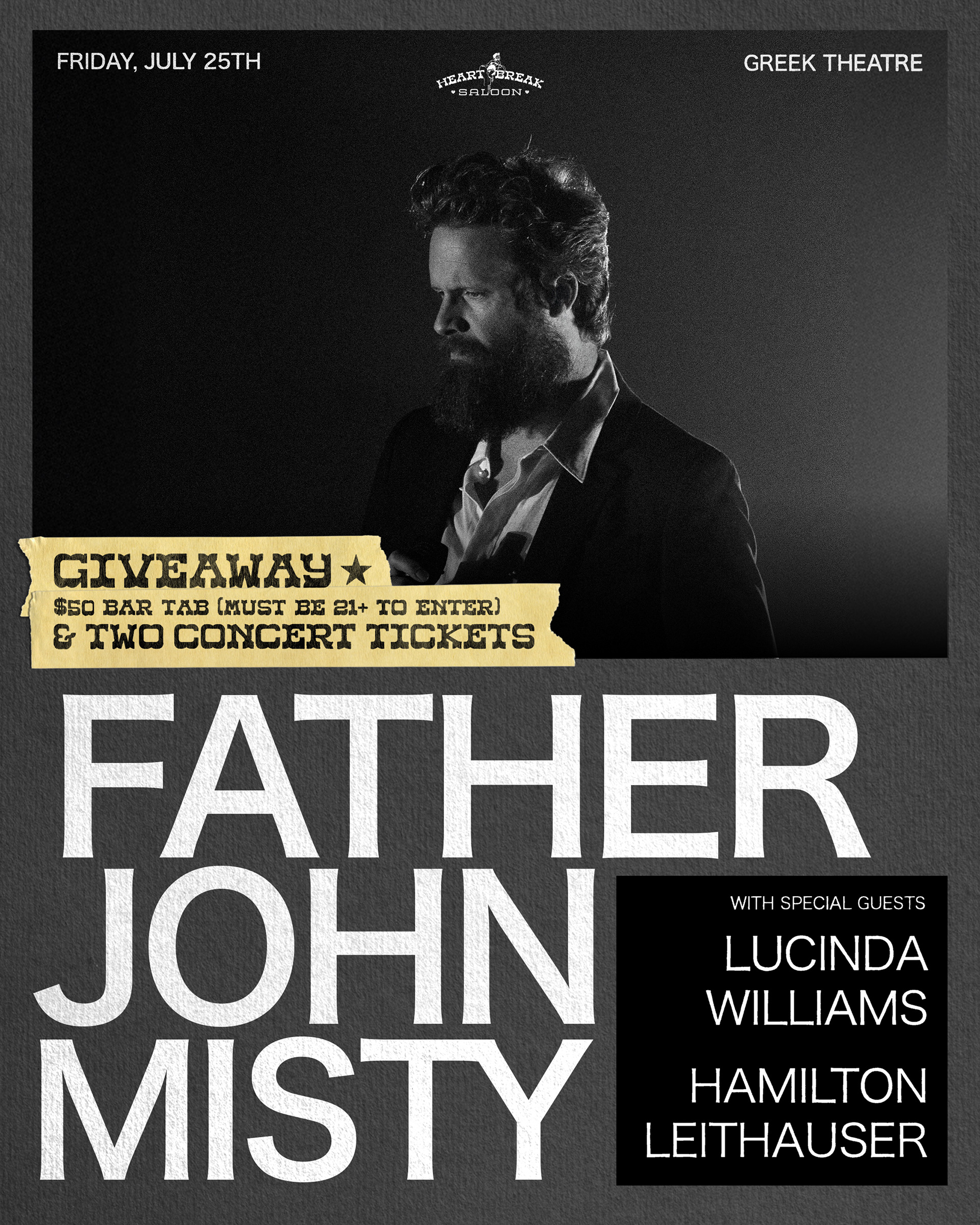 Giveaway in collaboration with Greek Theatre and Goldenvoice