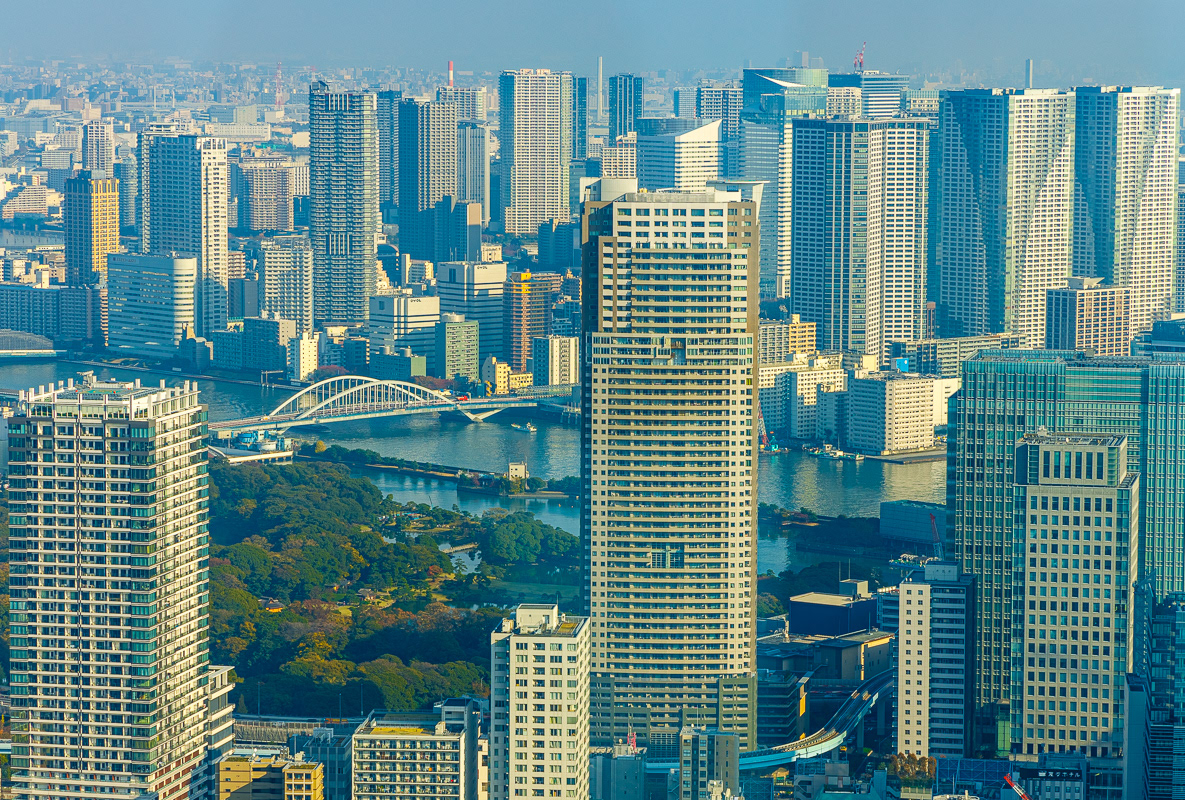Tokyo Skyline with Eitai Bridge