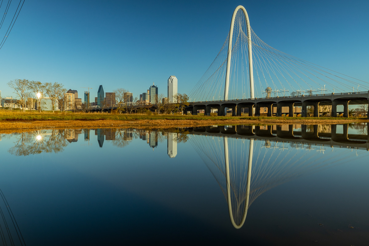 Reflections of Downtown Dallas at Sunset