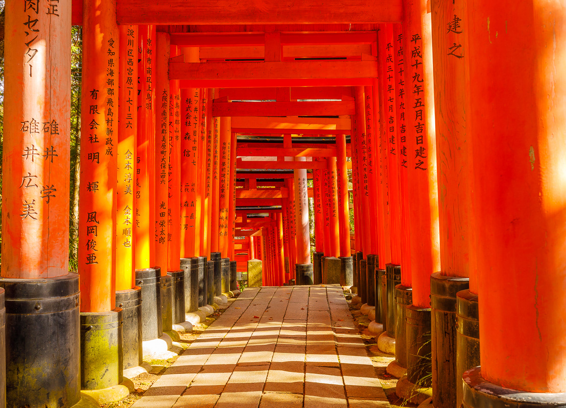 Torii at Fushimi Inari Shrine