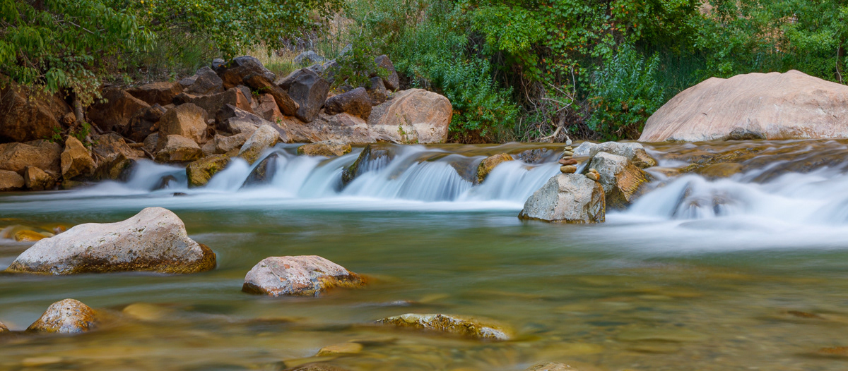 Temple of Sinawava Waterfall, Zion NP