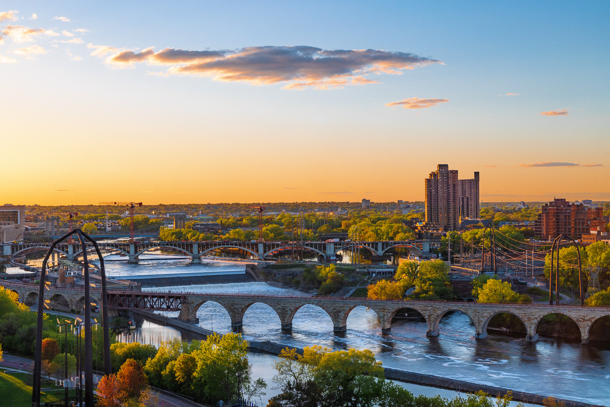 Sunset in Minneapolis