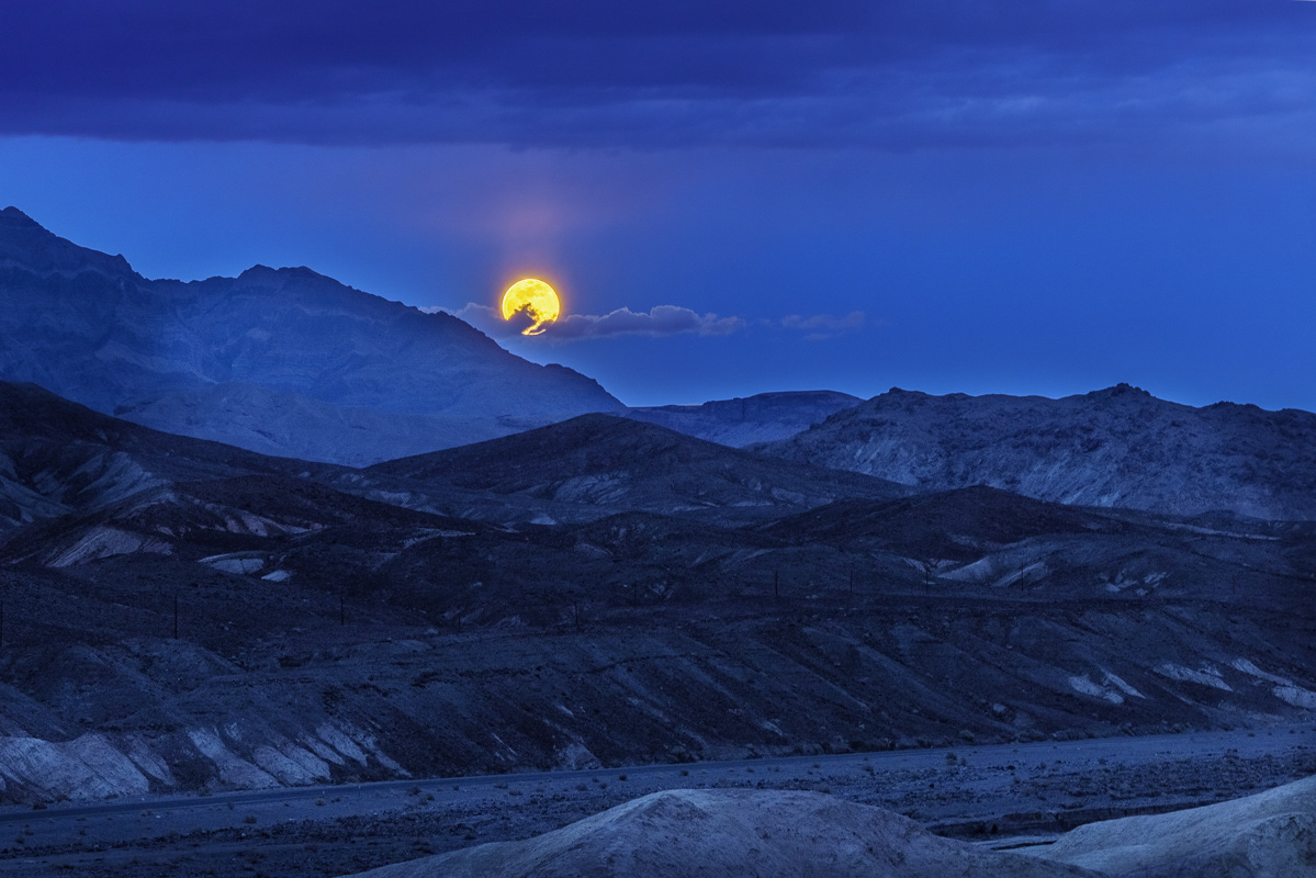Orange Moon, Death Valley NP, CA/NV