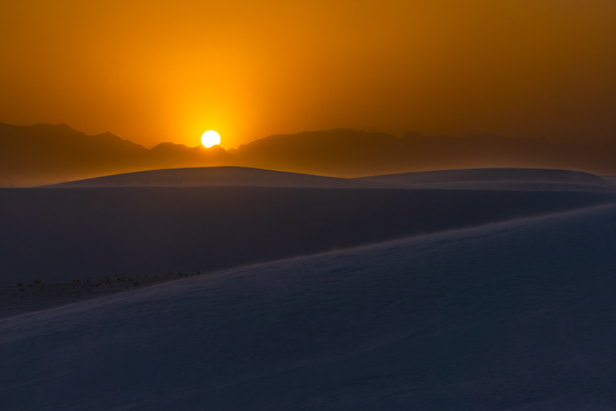Sunset, White Sands NP, NM