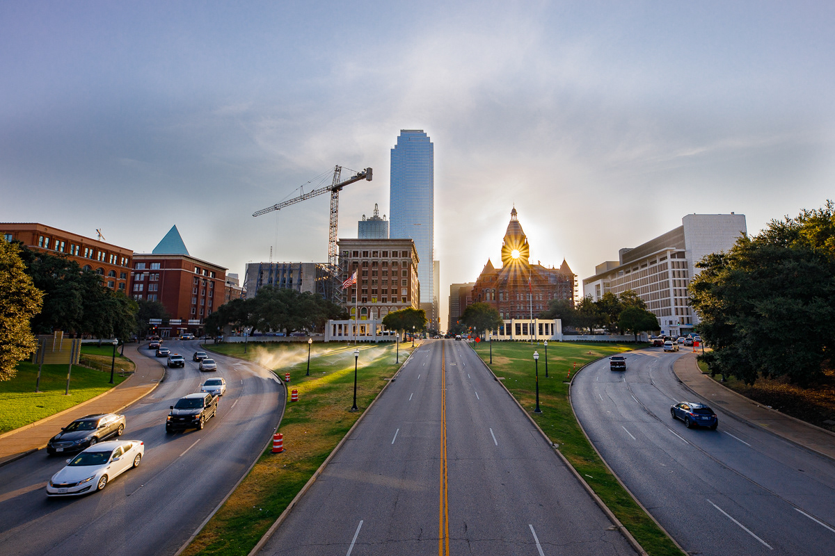 Sunrise at Dealey Plaza Dallas