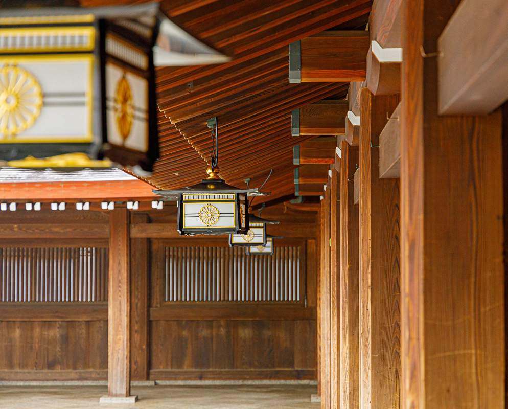 Lanterns in a Temple
