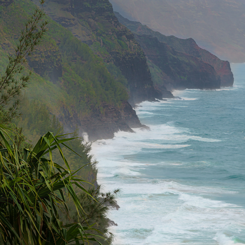Kalalau Trail overlooking Napali Coast