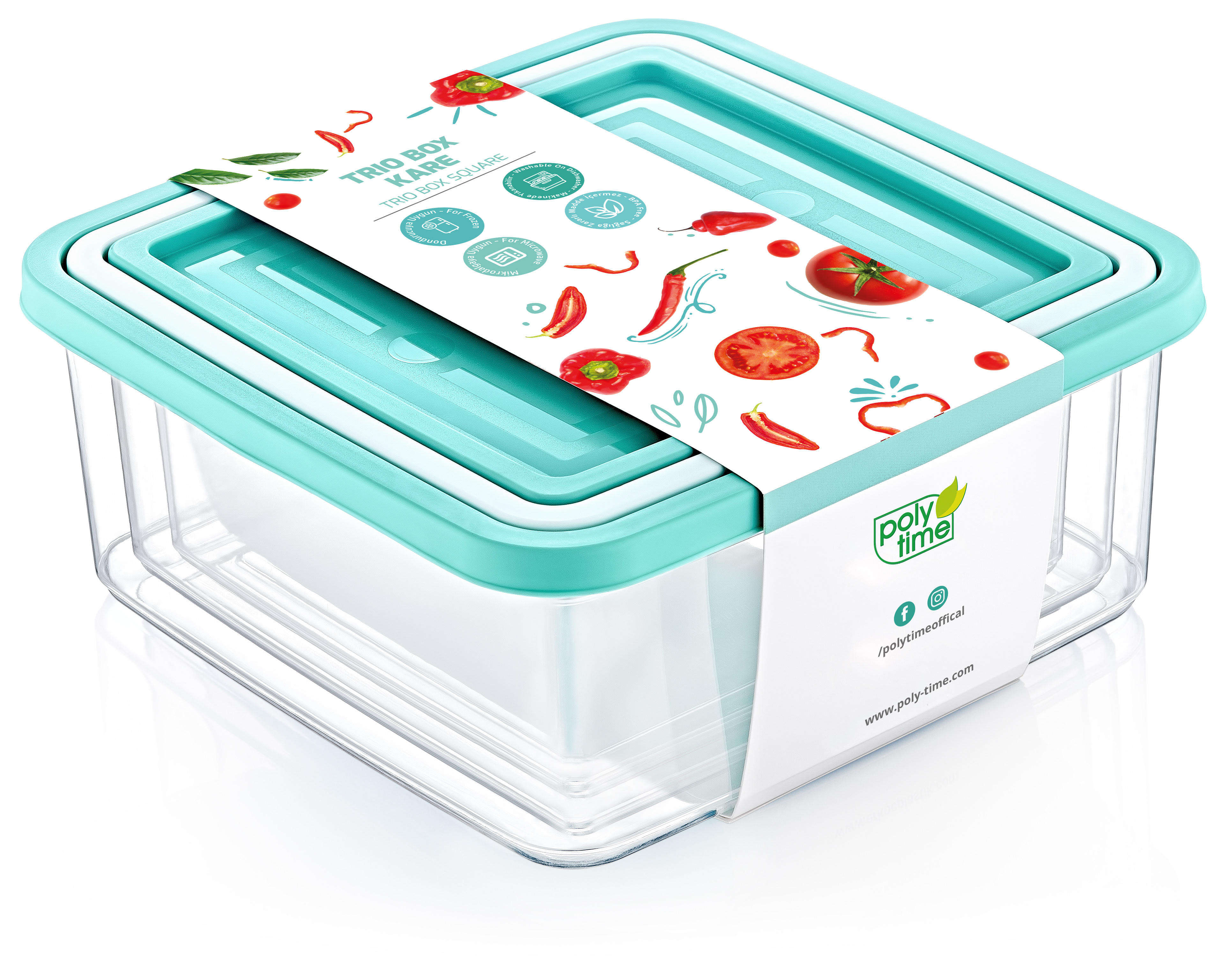 Trio Box  Square | Label Design