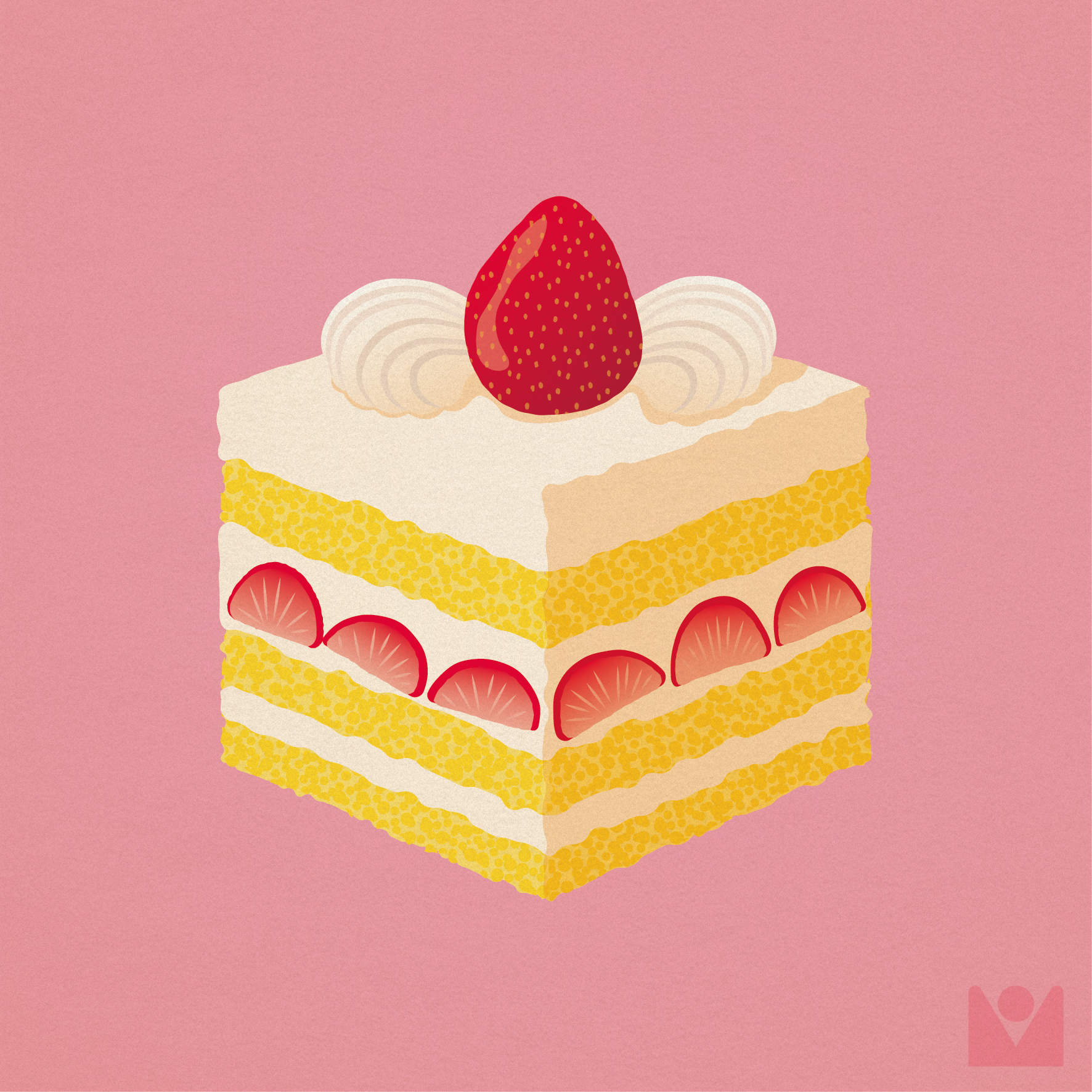 strawberry sponge cake