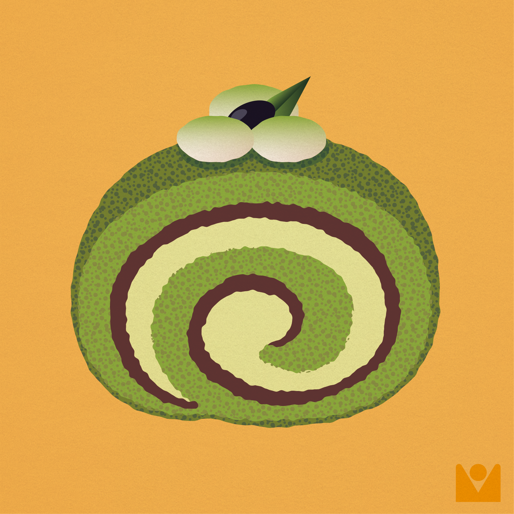 matcha swiss roll
