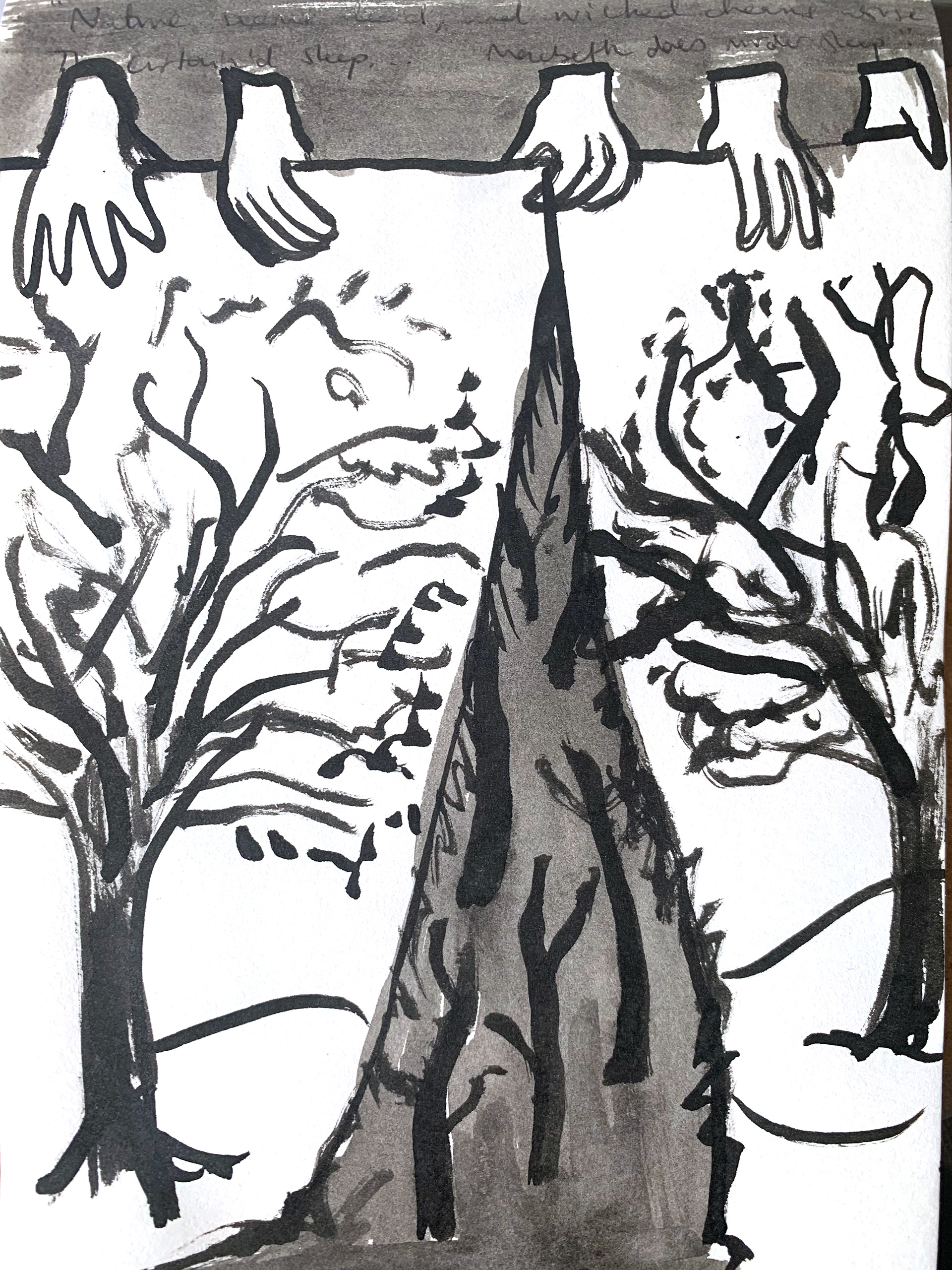 “Nature seems dead, and wicked dreams abuse/ The curtain’d sleep” Macbeth’s last soliloquy