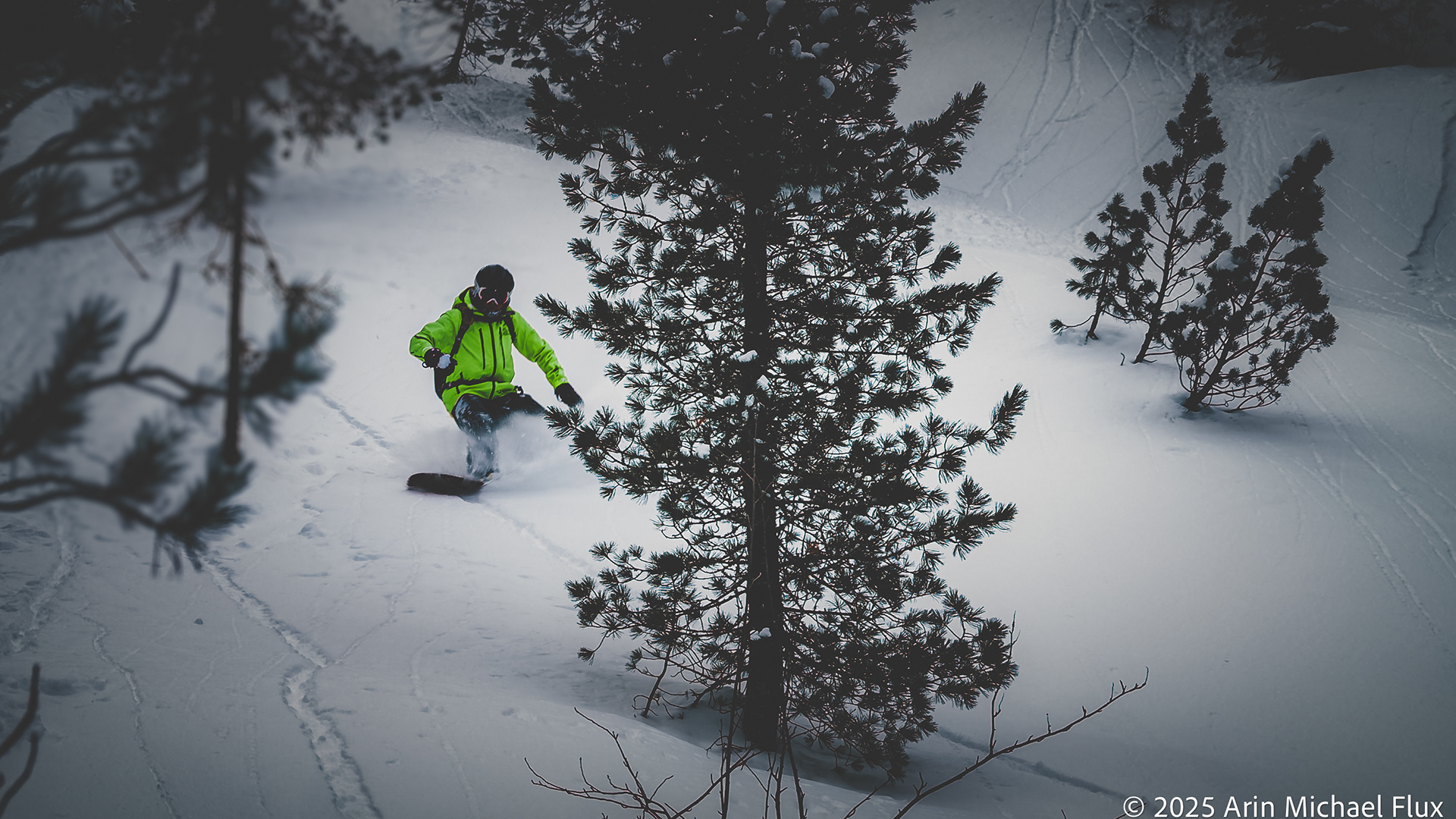 Backcountry Snowboarding at Alta Resort, UT