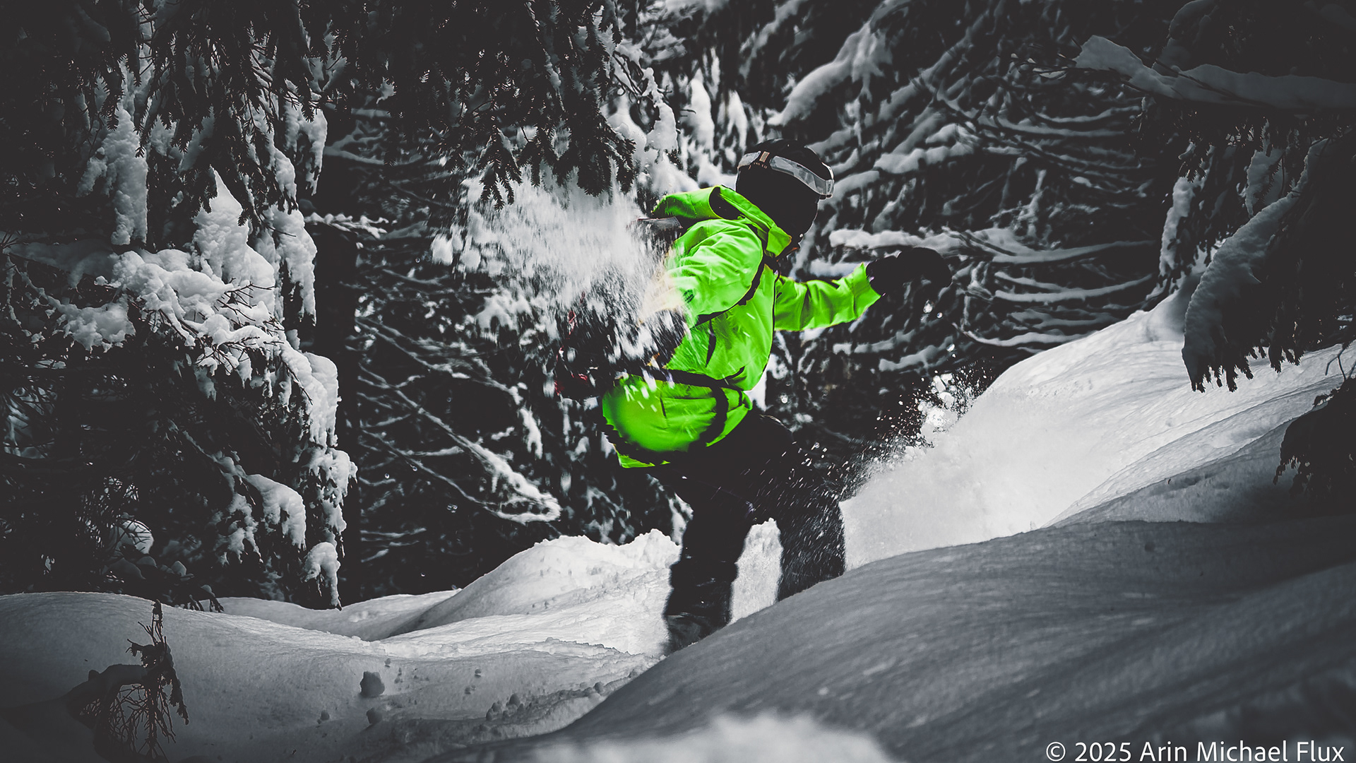 Backcountry Snowboarding at Alta Resort, UT