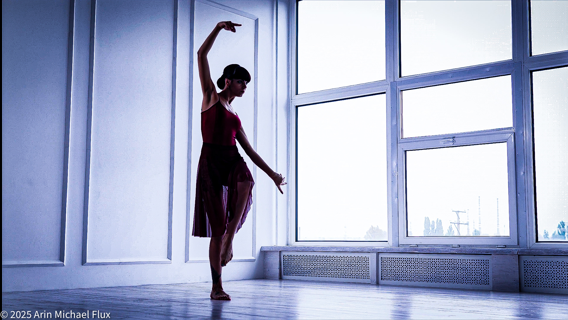 Ballerina in rehearsal