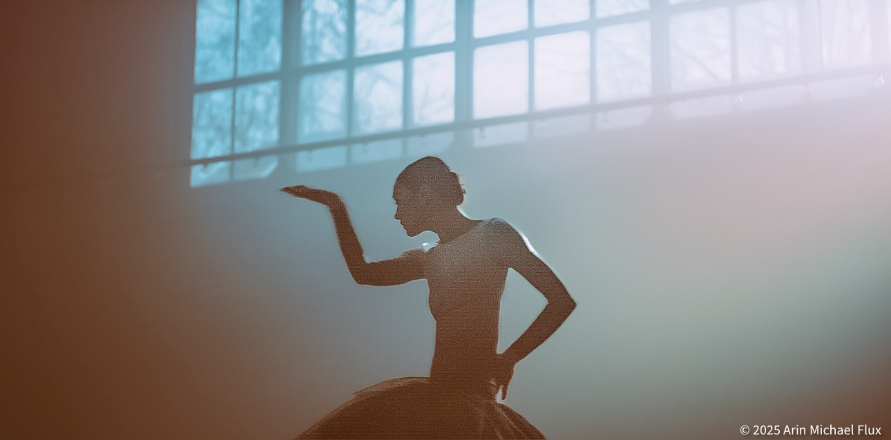 Ballerina in rehearsal