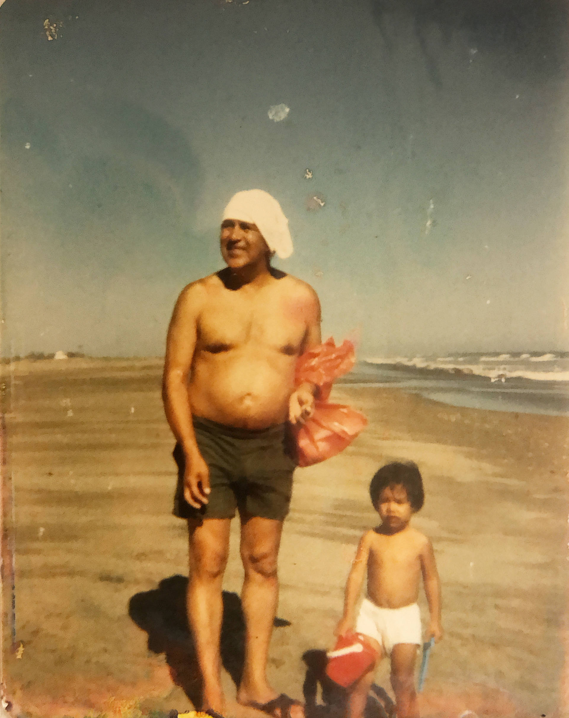 Mi Abuelito y yo a los 3 años