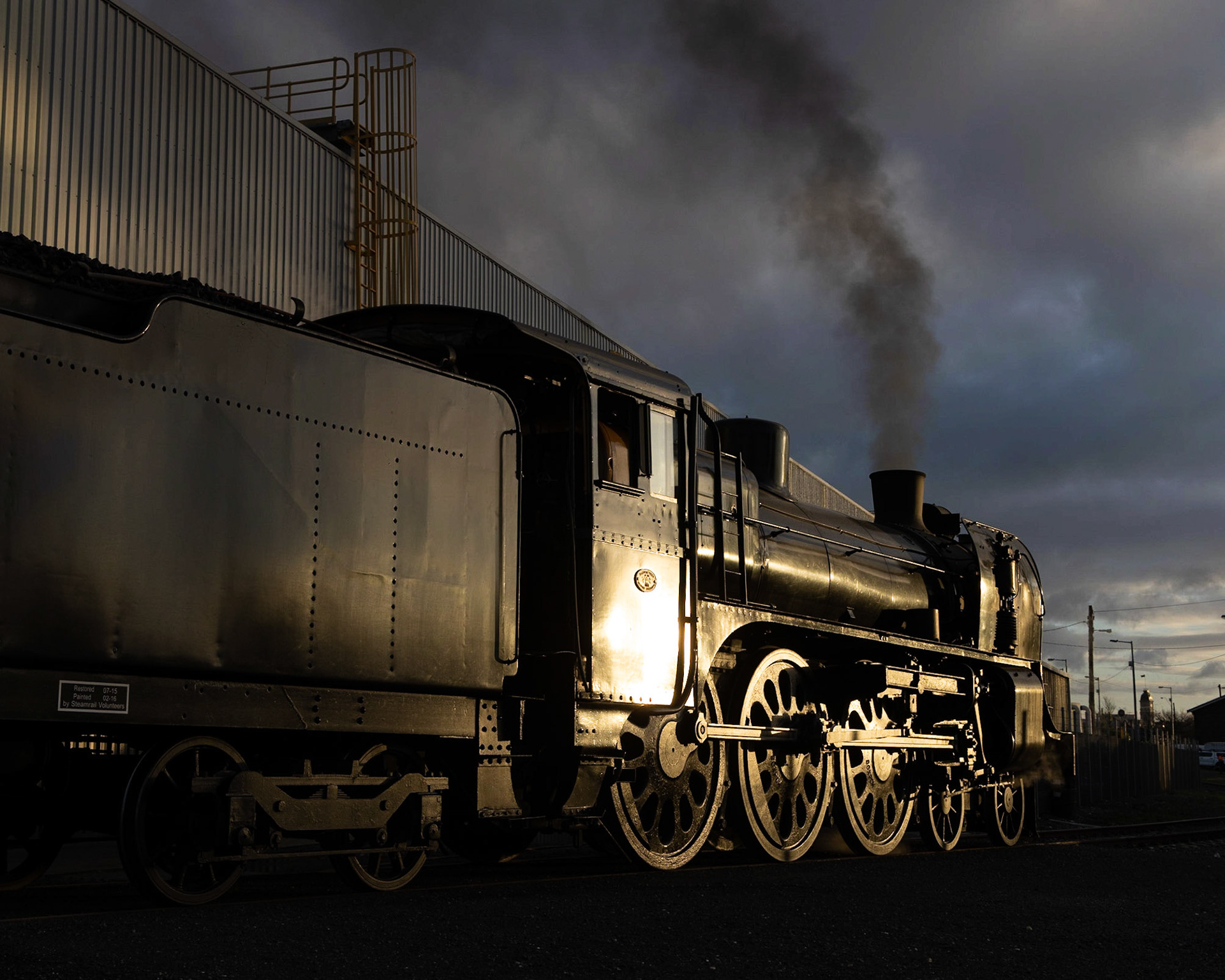 A2 986 simmers away at Ballarat East depot underneath cloudy skies. The A2 was joined by K153 - running as K140 - in Ballarat for a series of shuttle trains out of Ballarat station for the long weekend.