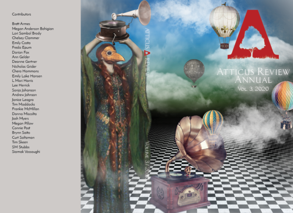 This is the cover I designed for the third annual Atticus Review literary journal.