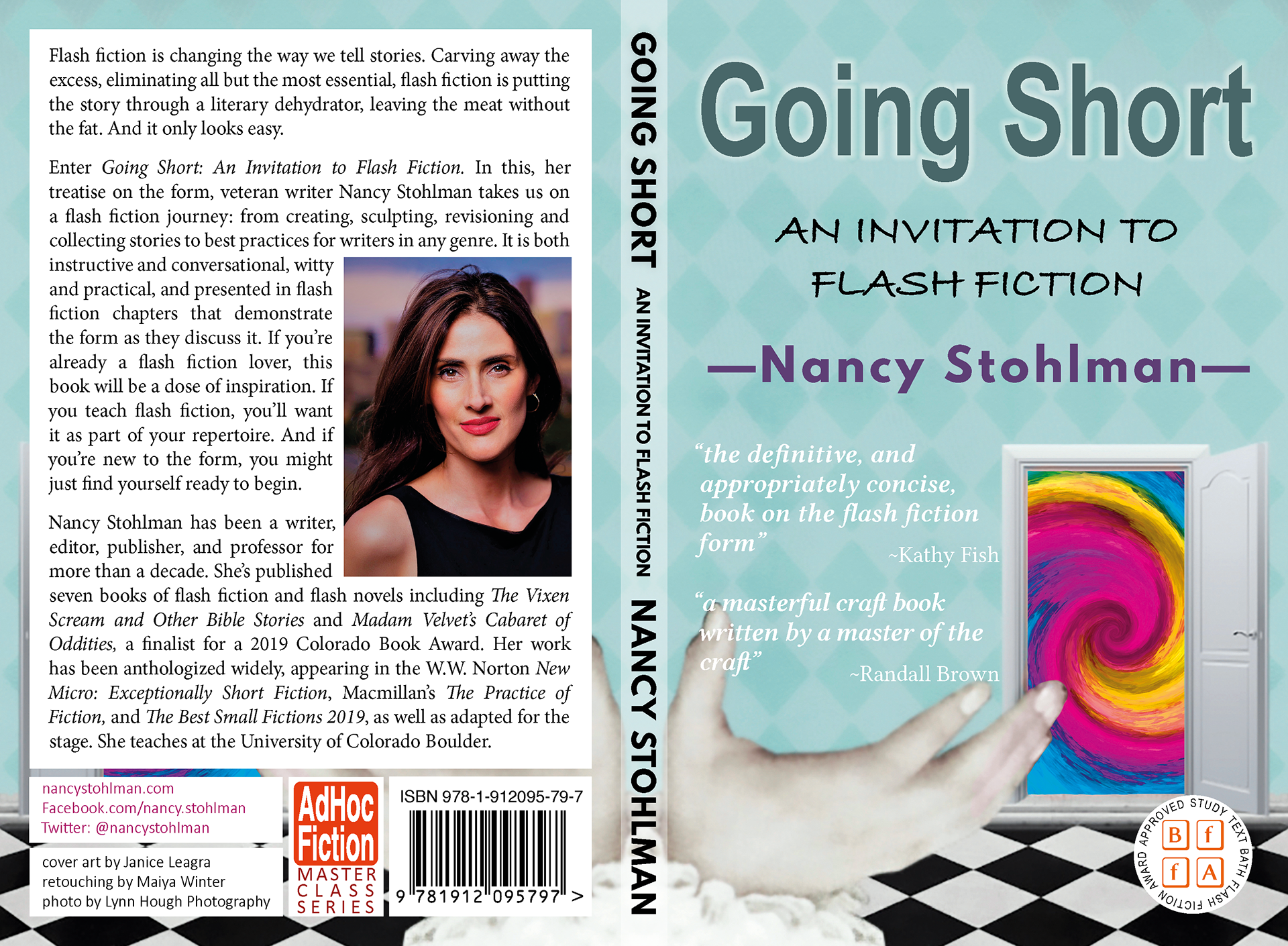 I designed this cover for Nancy Stohlman's flash fiction craft book