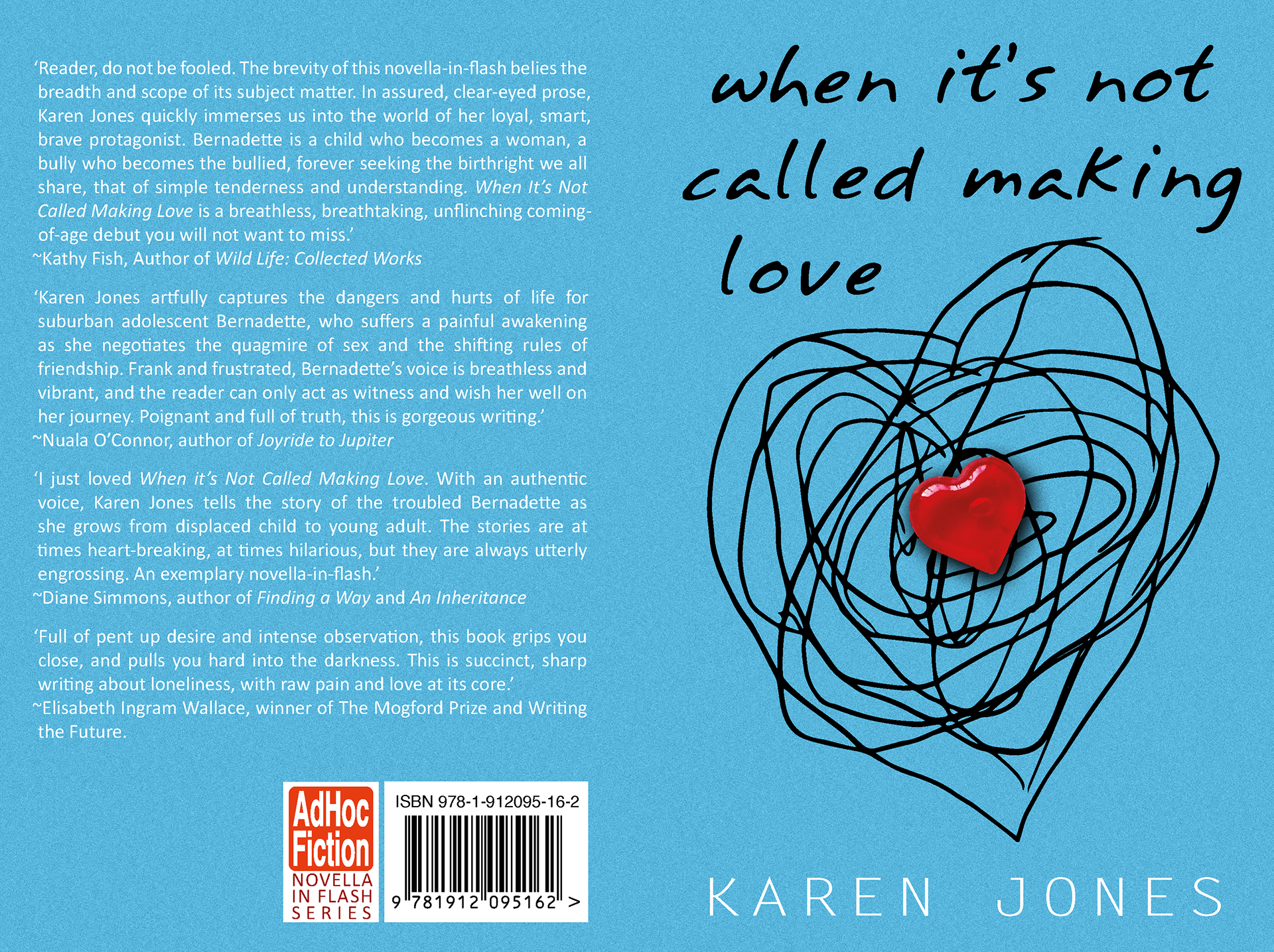 I designed this cover for Karen Jones's debut novella-in-flash.
